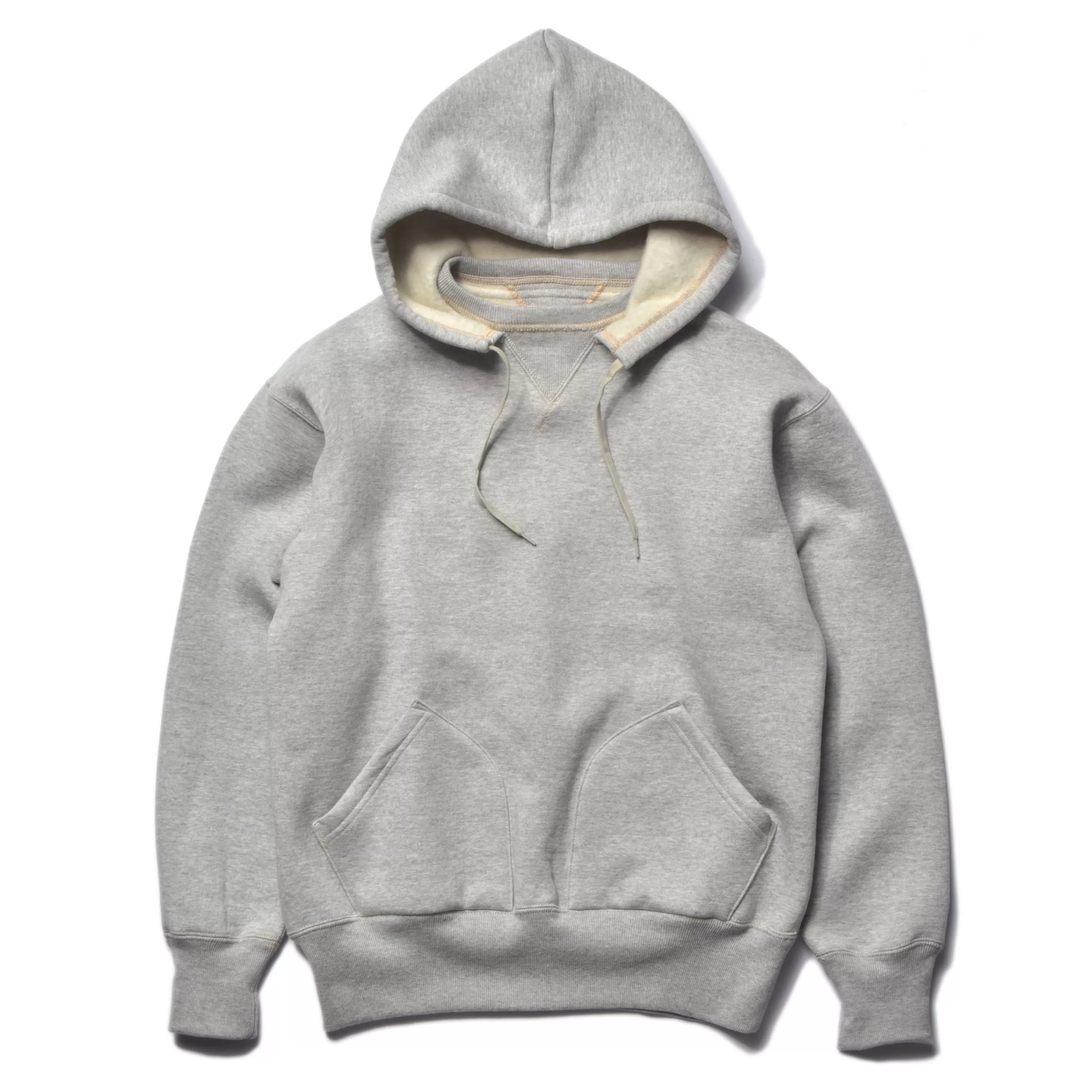 Joe McCoy 13 Oz. Wool Loopwheel Hooded Sweatshirt 021 Medium Gray Clearance