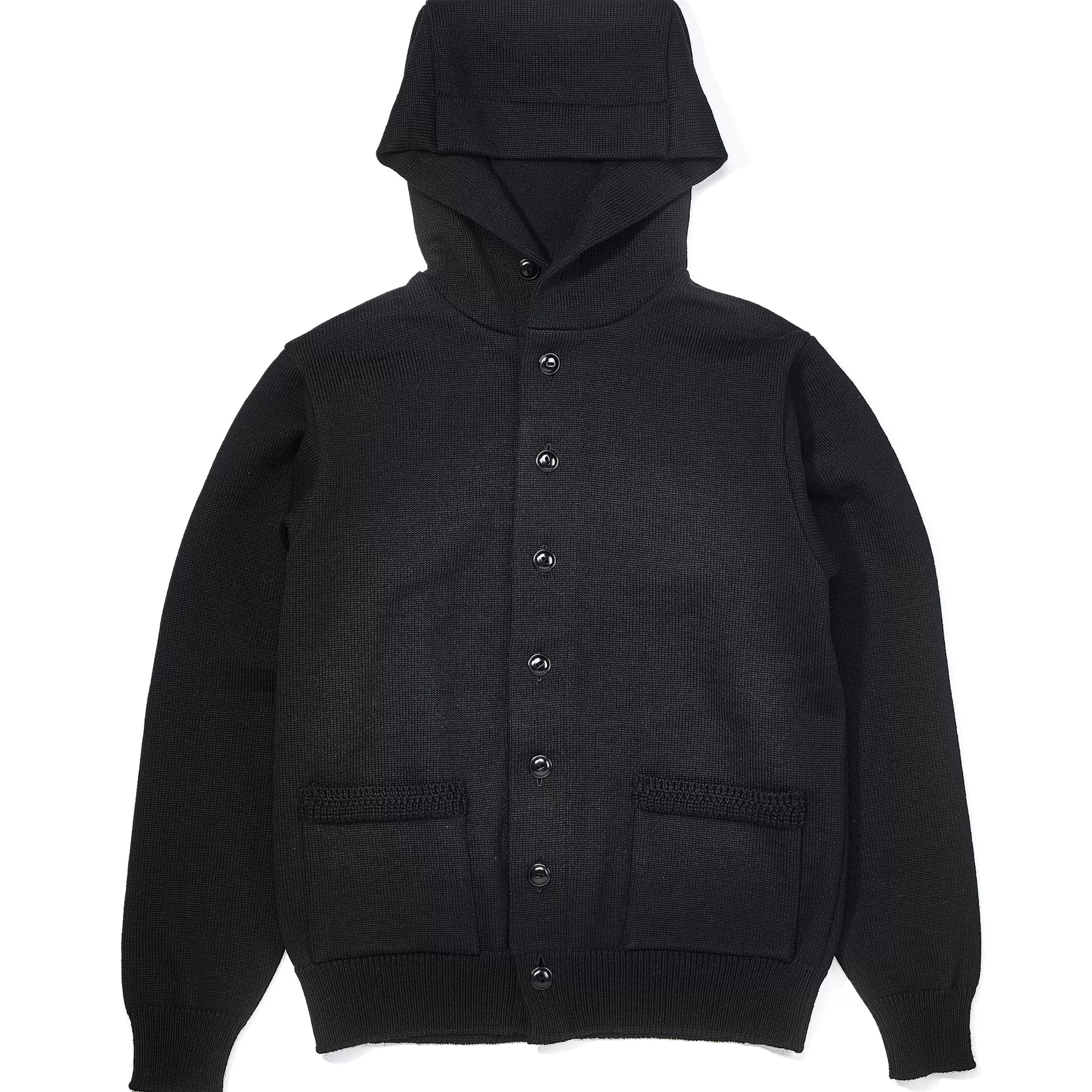 Joe McCoy 30S Hooded Knit Sweater Black Best Sale