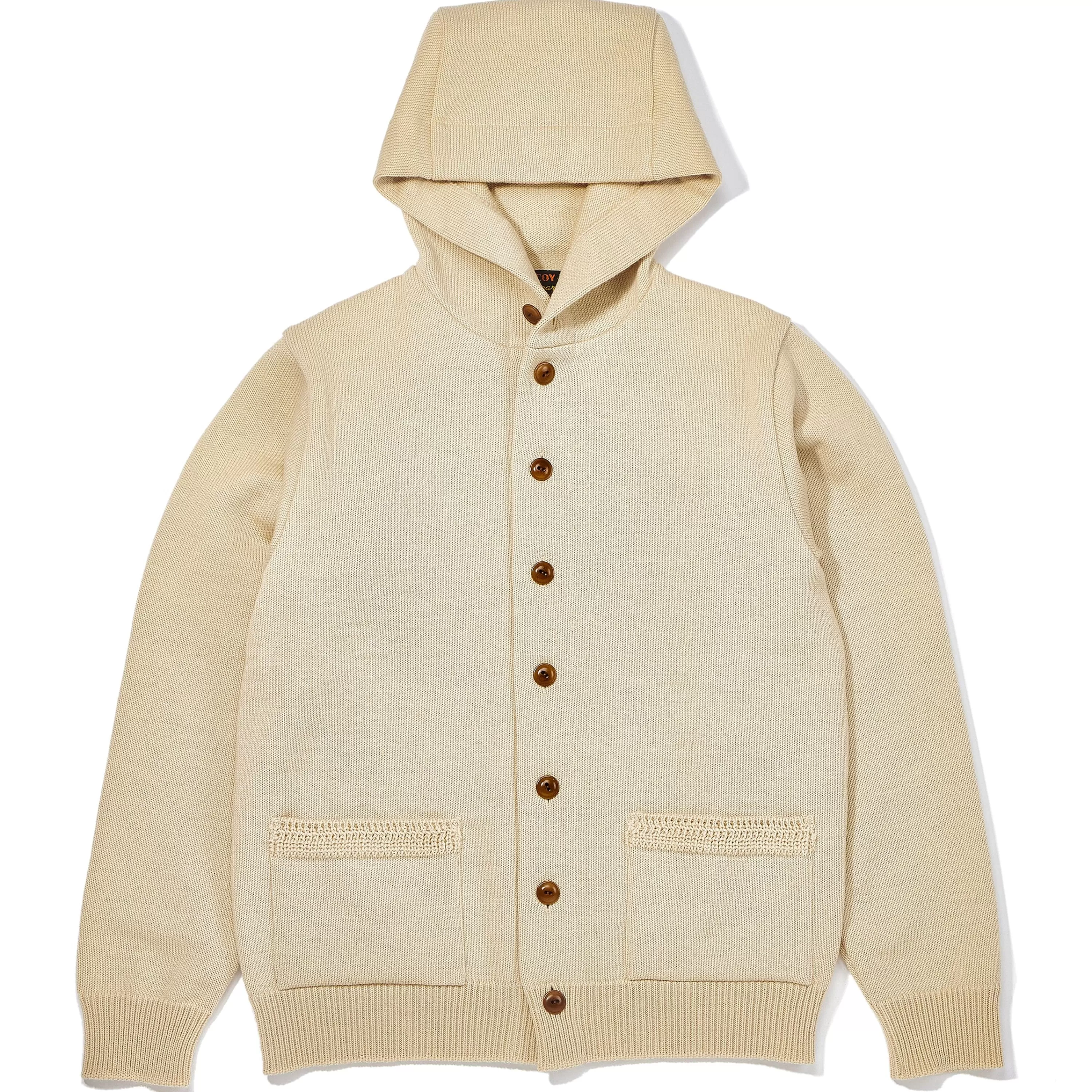 Joe McCoy 30S Hooded Knit Sweater Ecru Outlet