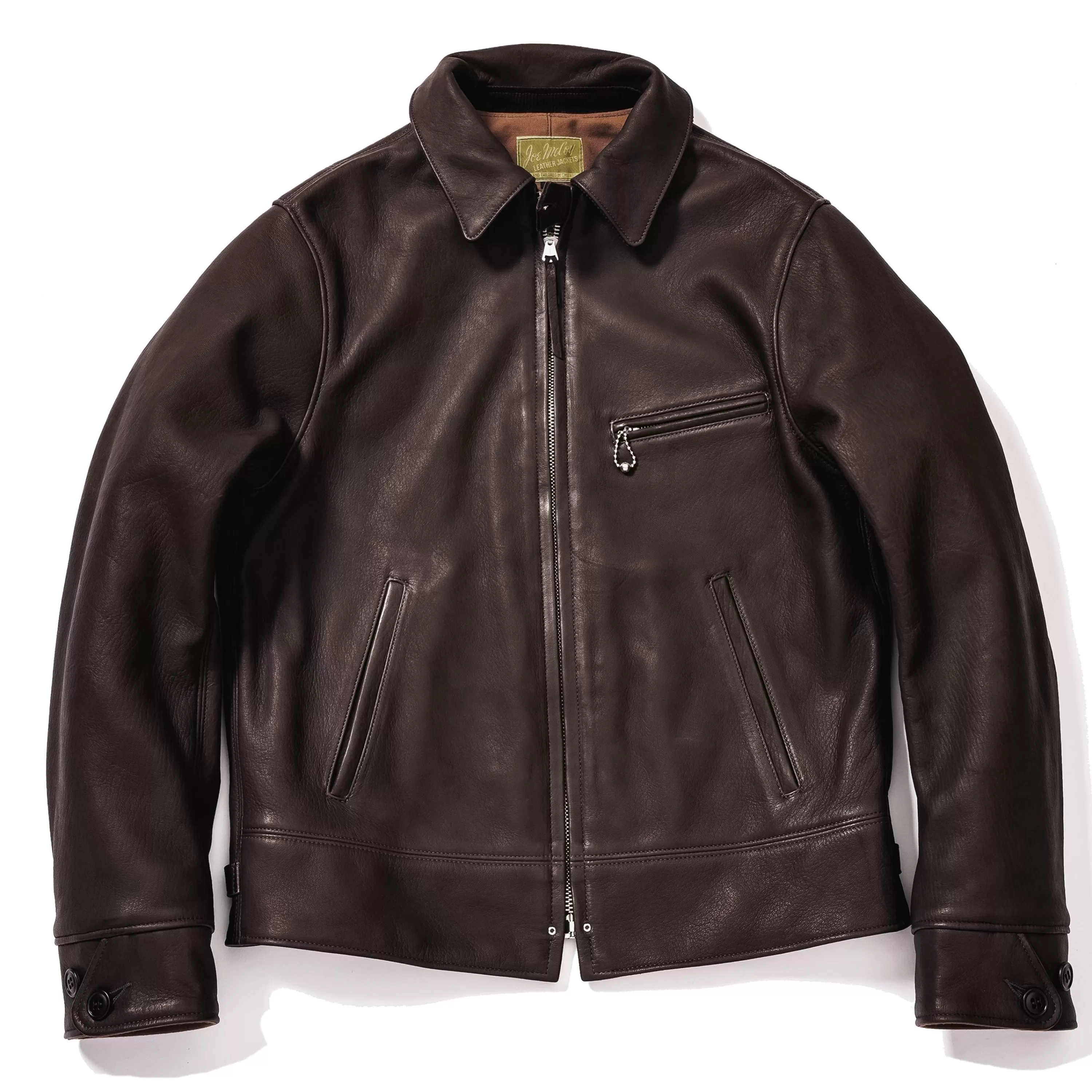 Joe McCoy 30S Leather Sports Jacket / Freeman (Deerskin) Brown Fashion