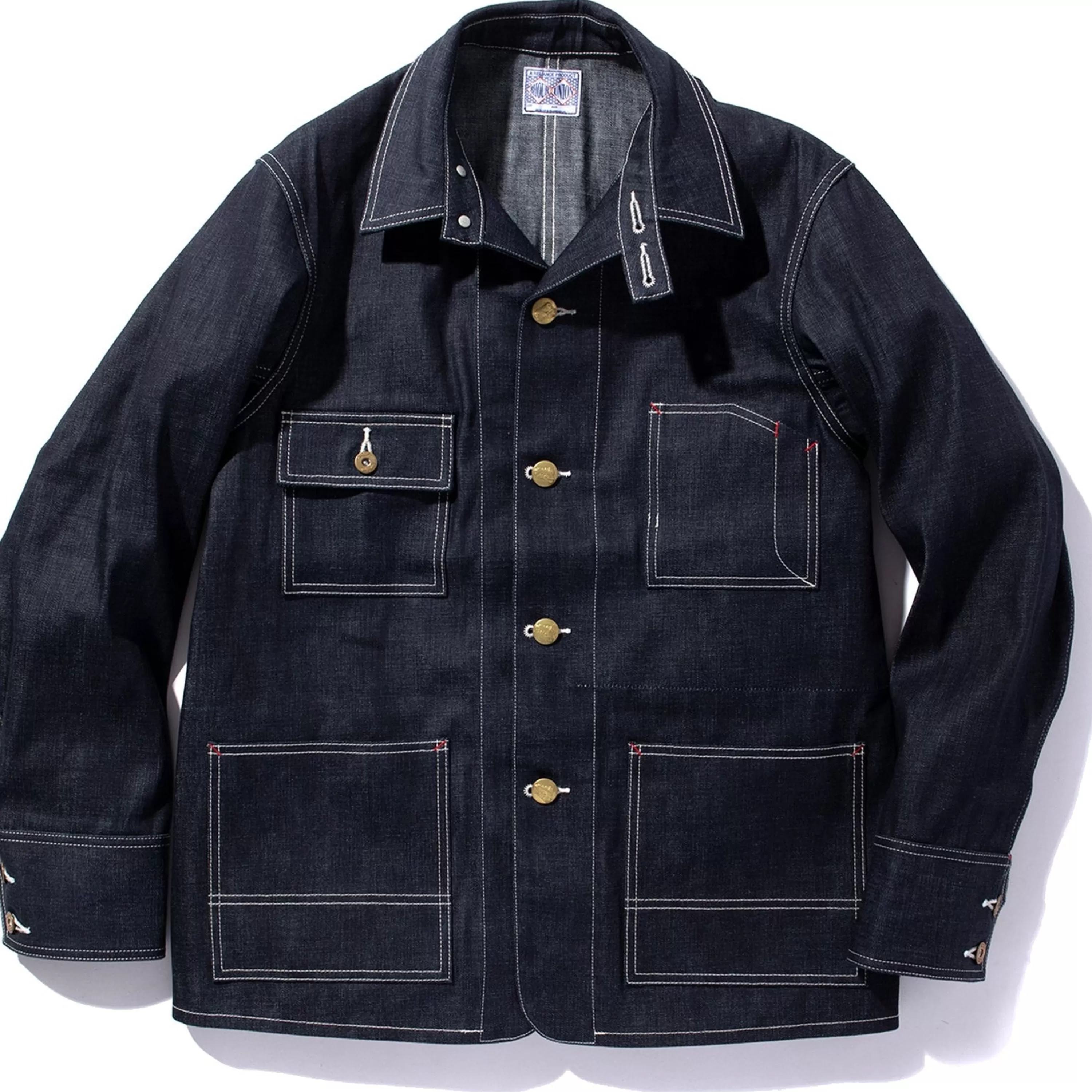 Joe McCoy 8Hu Denim Chore Coat Indigo Clearance