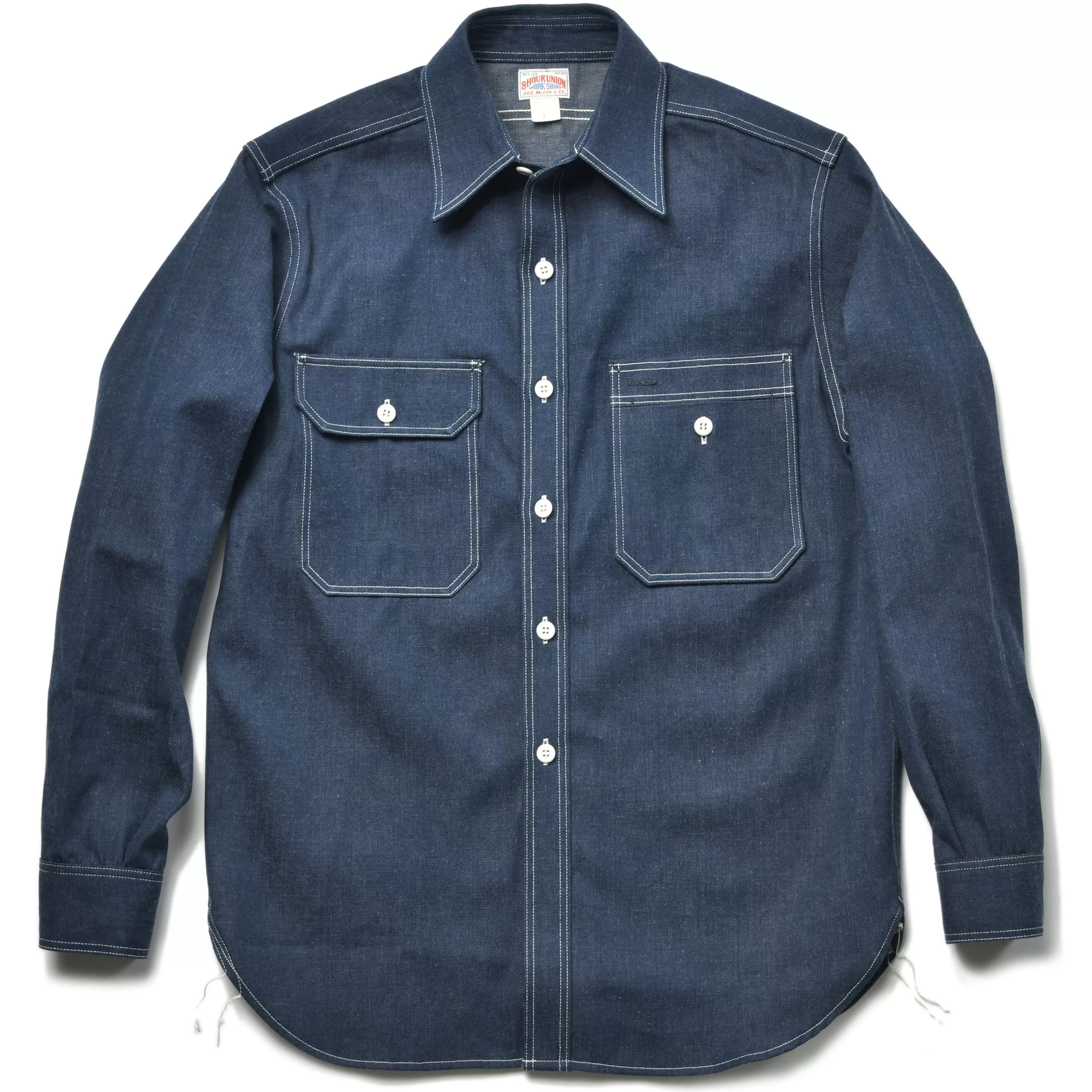 Joe McCoy 8Hu Denim Serviceman Shirt 141 Indigo Hot
