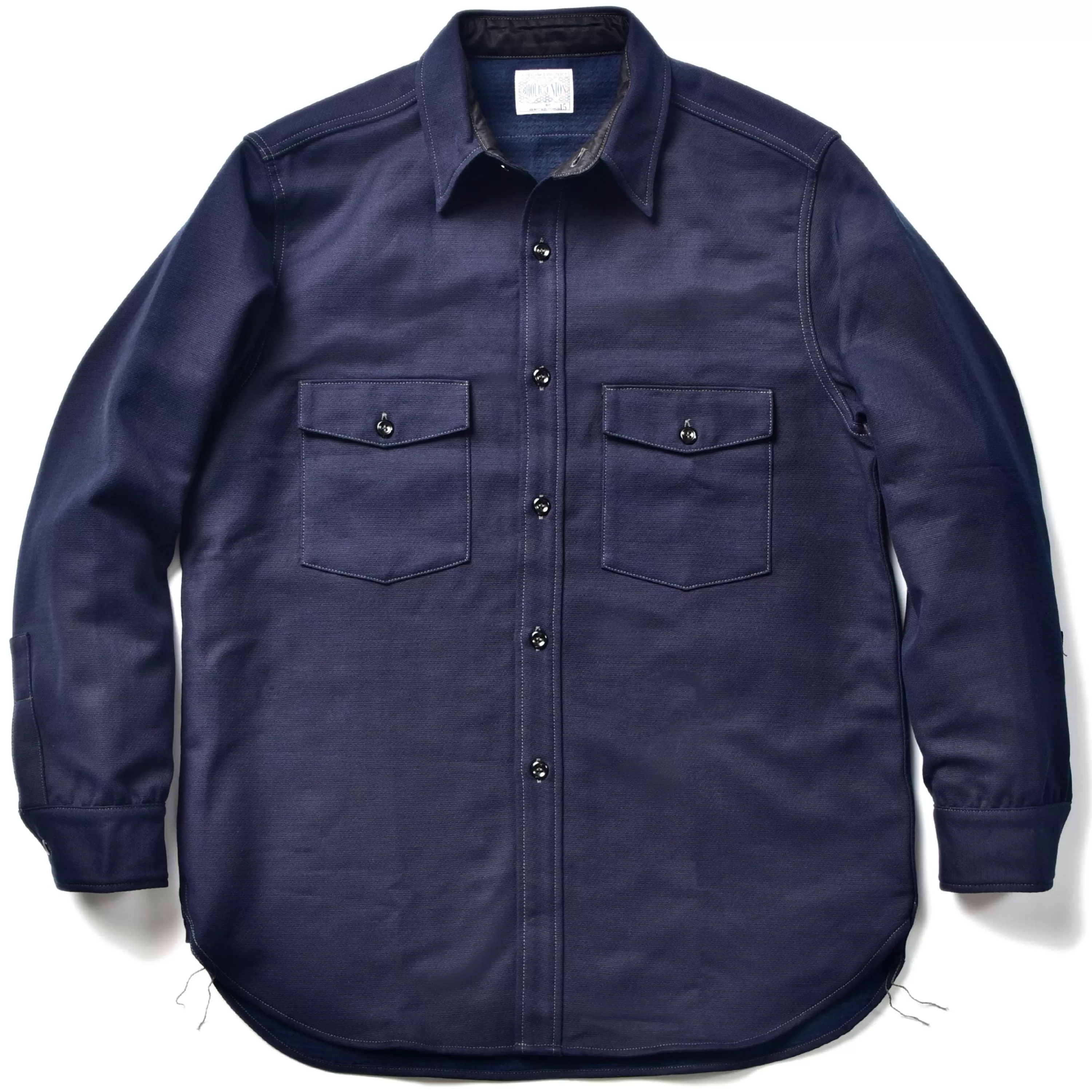 Joe McCoy 8Hu Heavy Moleskin Shirt 140 Navy Fashion