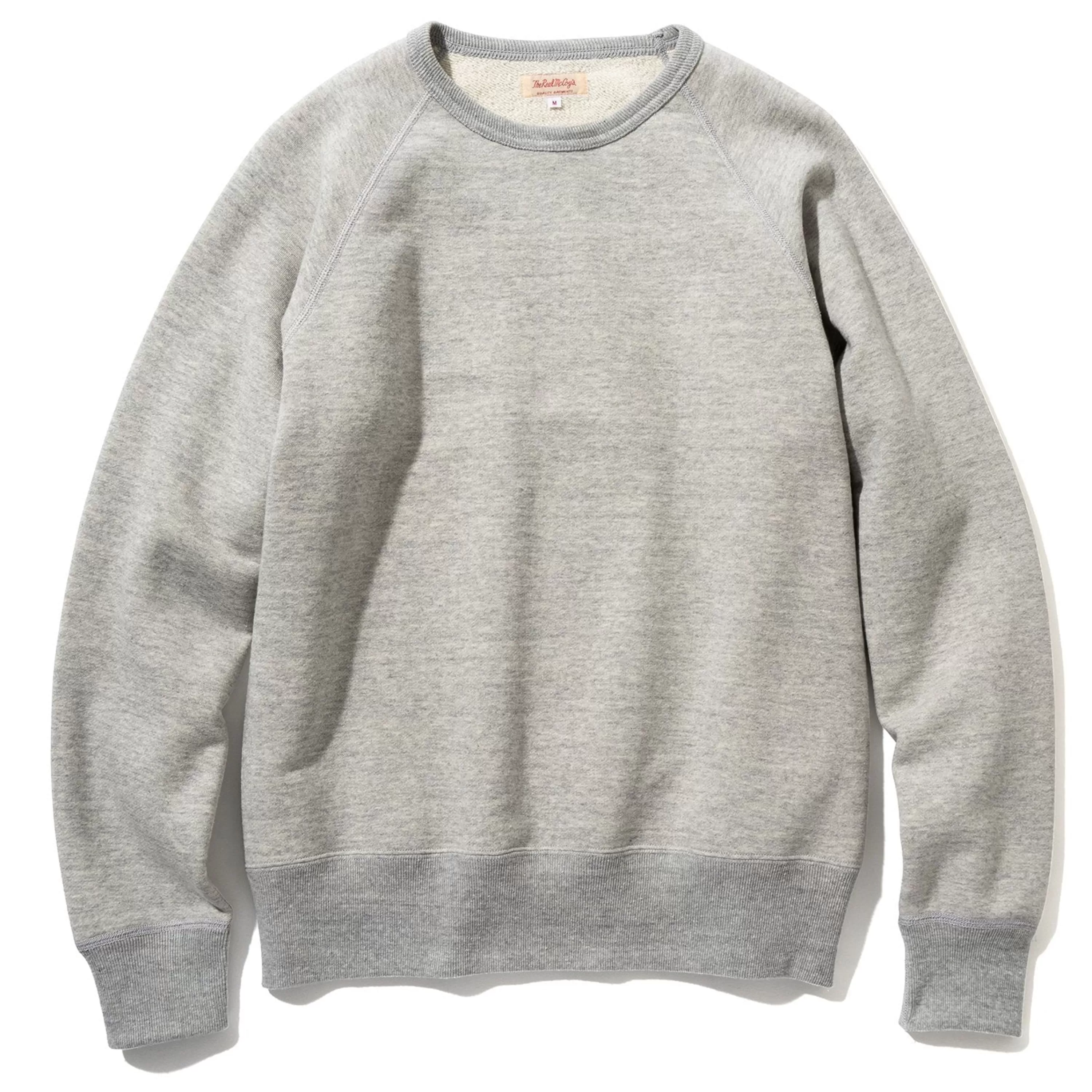 Joe McCoy 9Oz. Loopwheel Raglan Sleeve Sweatshirt 028 Ash Grey Fashion