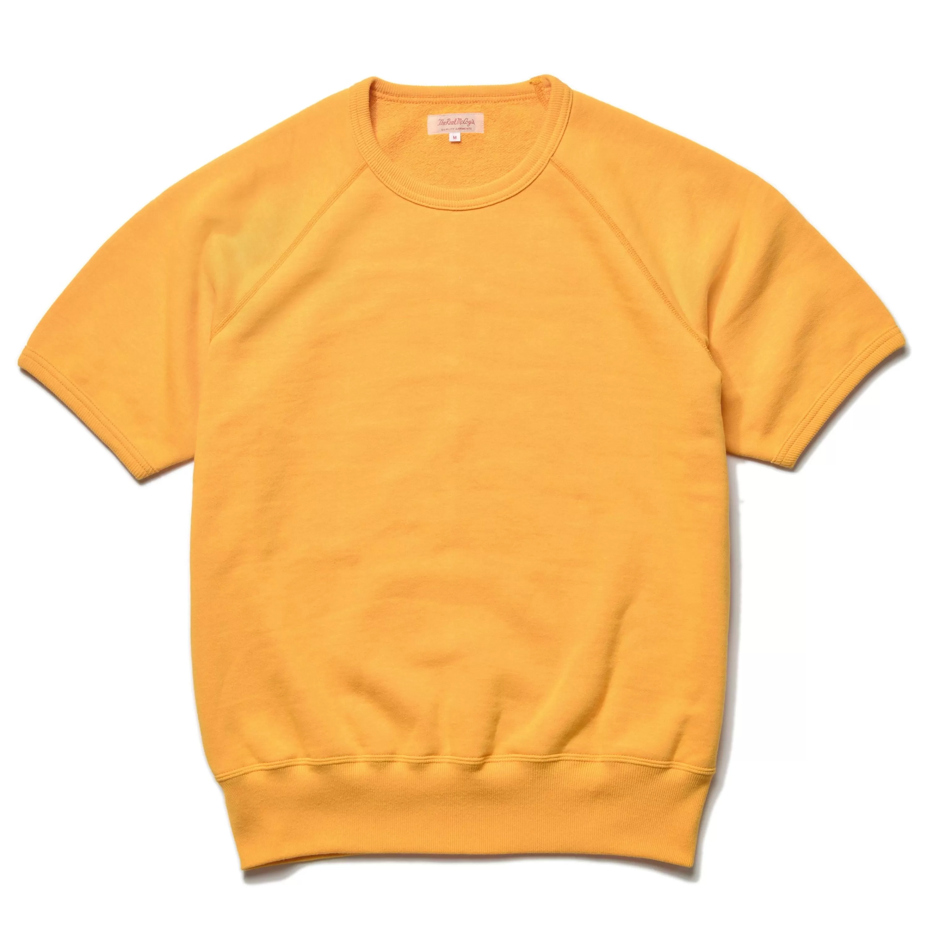 Joe McCoy 9Oz. Loopwheel S/S Sweatshirt 060 Yellow Hot