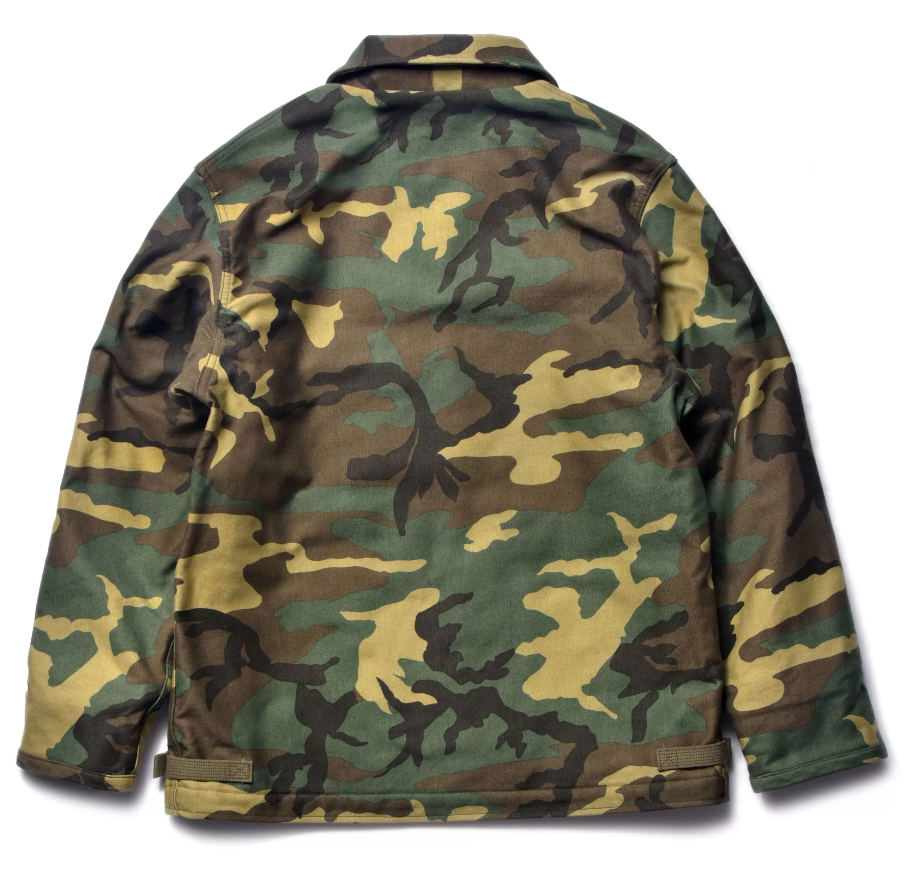 The Real McCoy's A-2 Deck Jacket / Woodland Camouflage Green Flash Sale