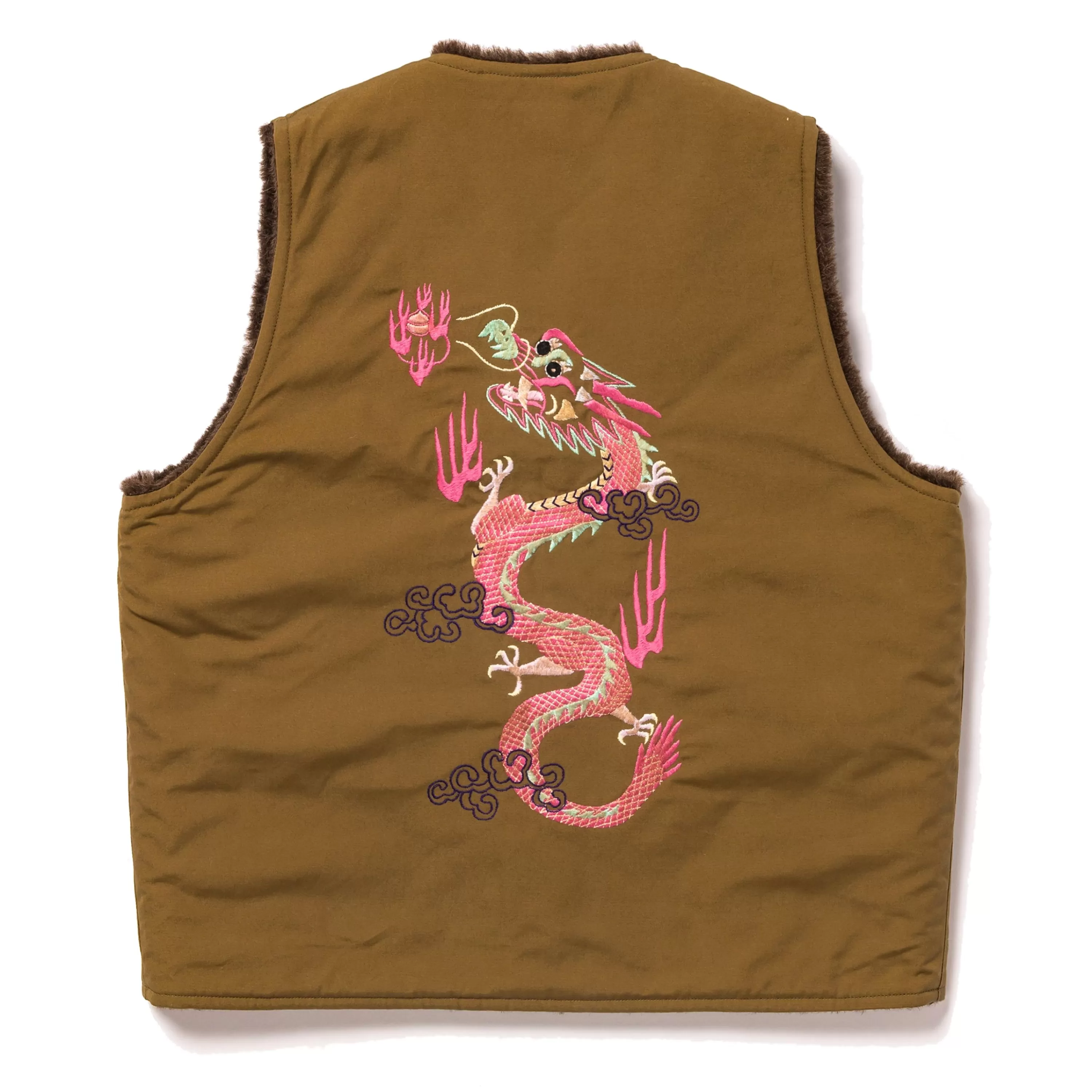 The Real McCoy's Alpaca Vest / Uss Ashtabula Khaki Hot