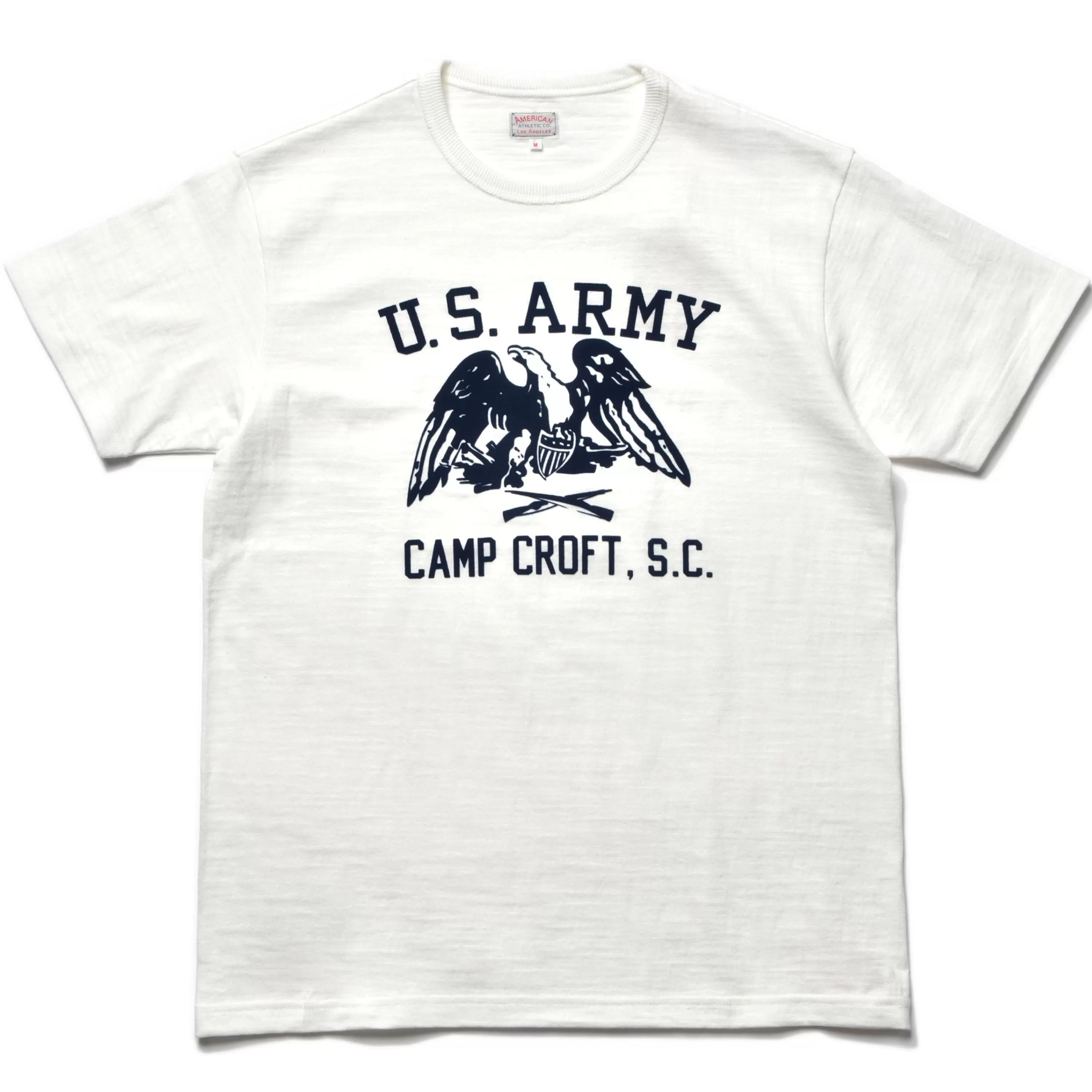 The Real McCoy's American Athletic Tee / Camp Croft 011 Milk Discount