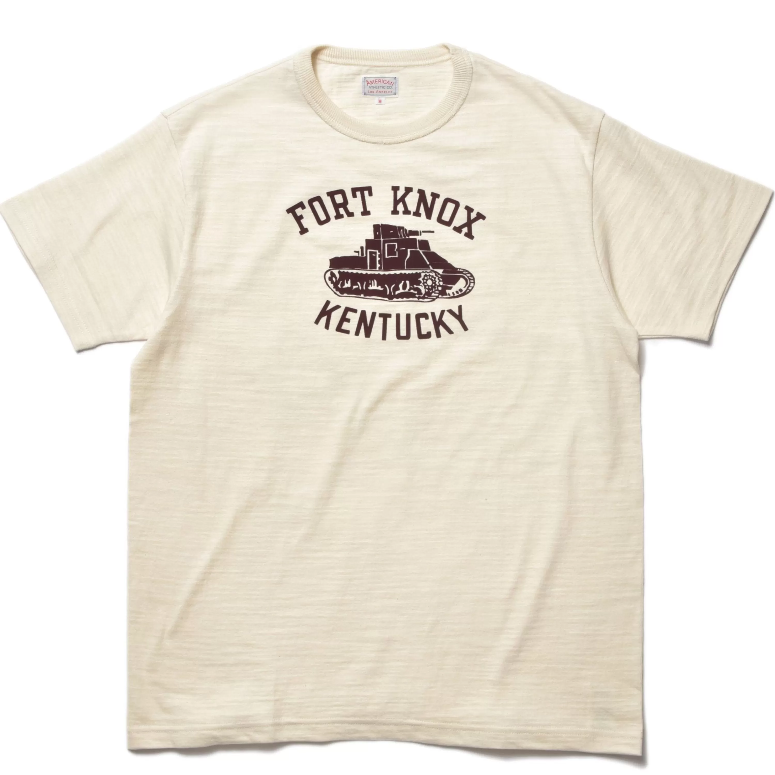 The Real McCoy's American Athletic Tee / Fort Knox 012 Ecru Best
