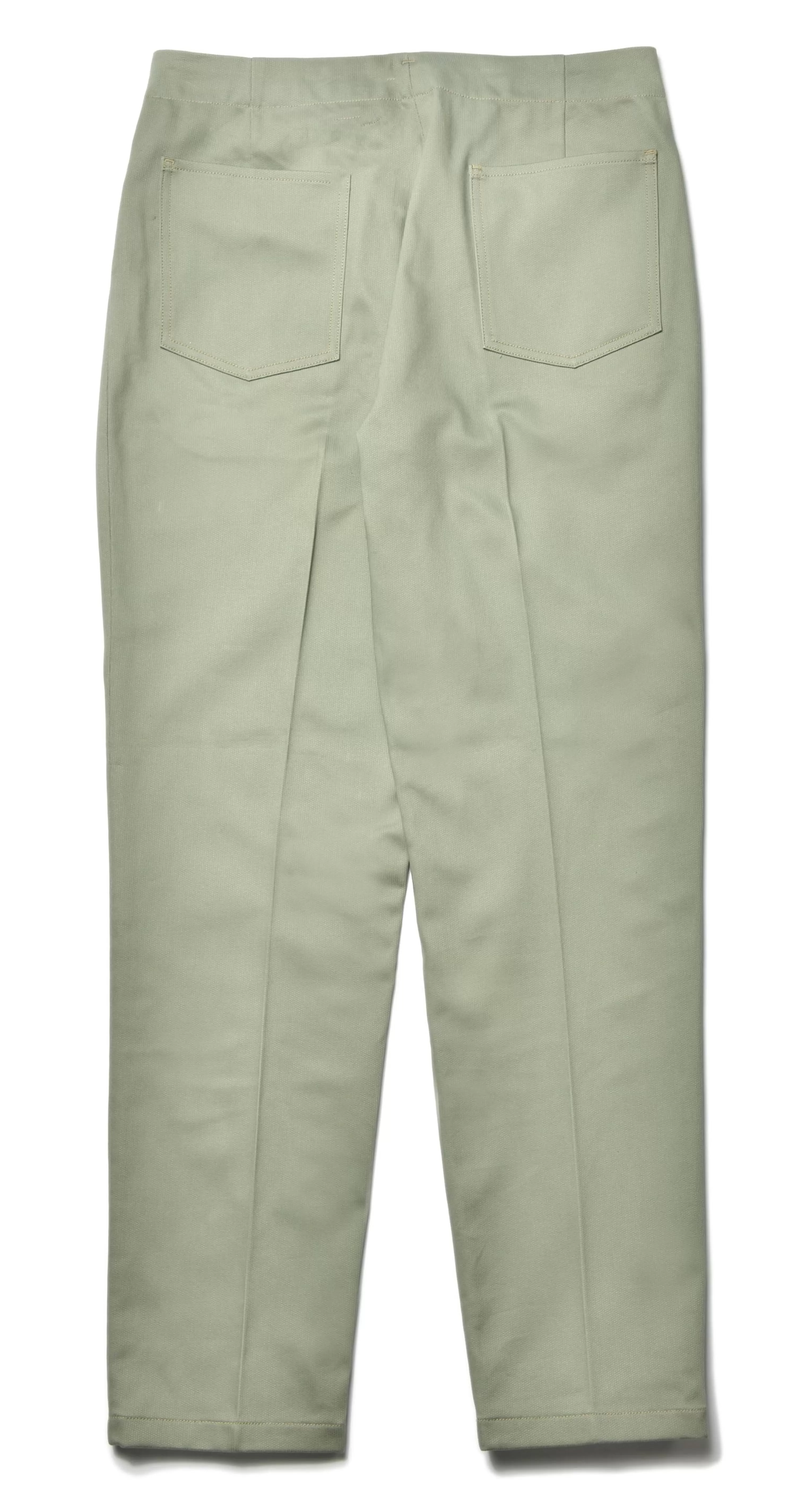 Joe McCoy Belted Waistband Trouser, Plain Stitch / Pique 154 Sage Sale