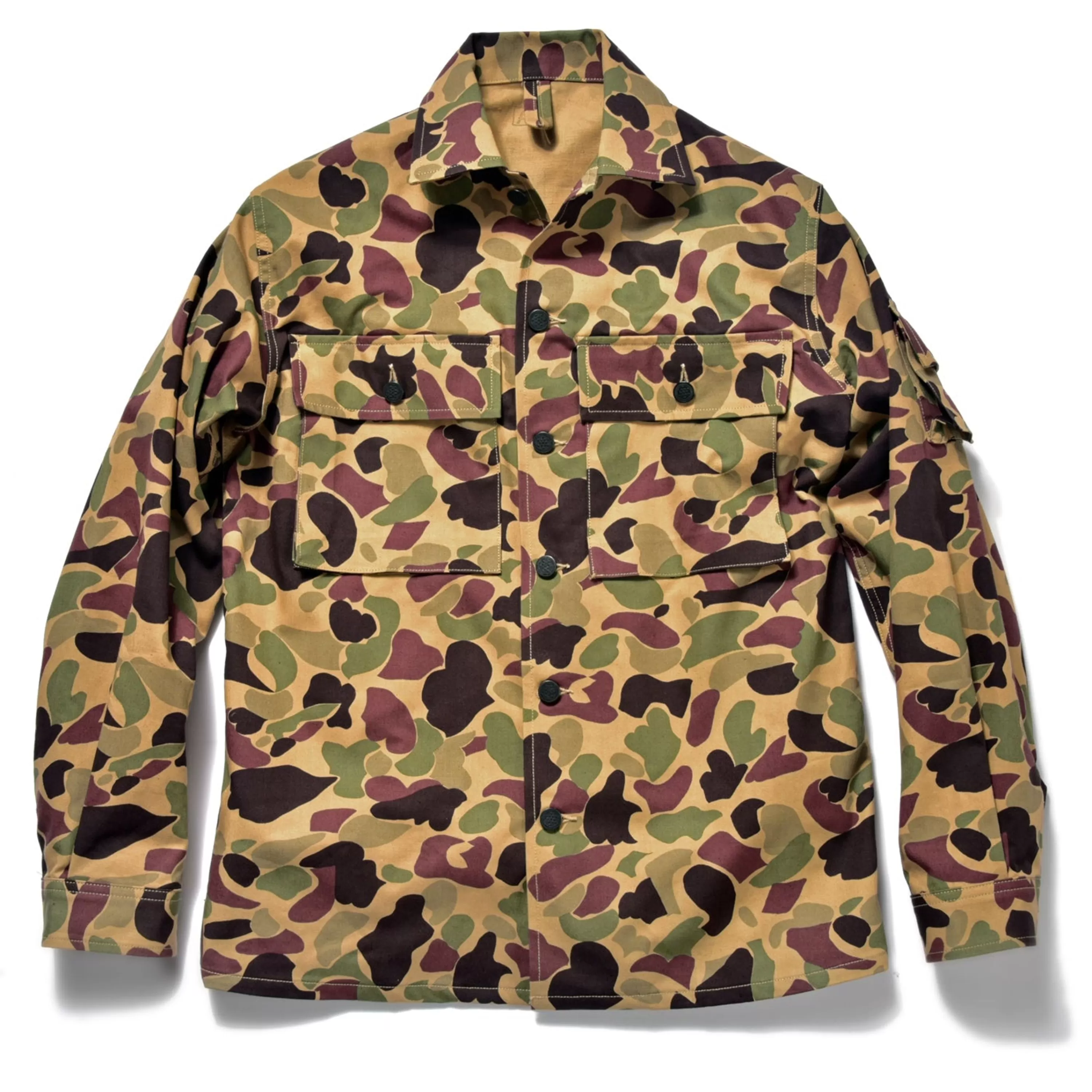The Real McCoy's Beo Gam Camouflage Shirt Beige Hot