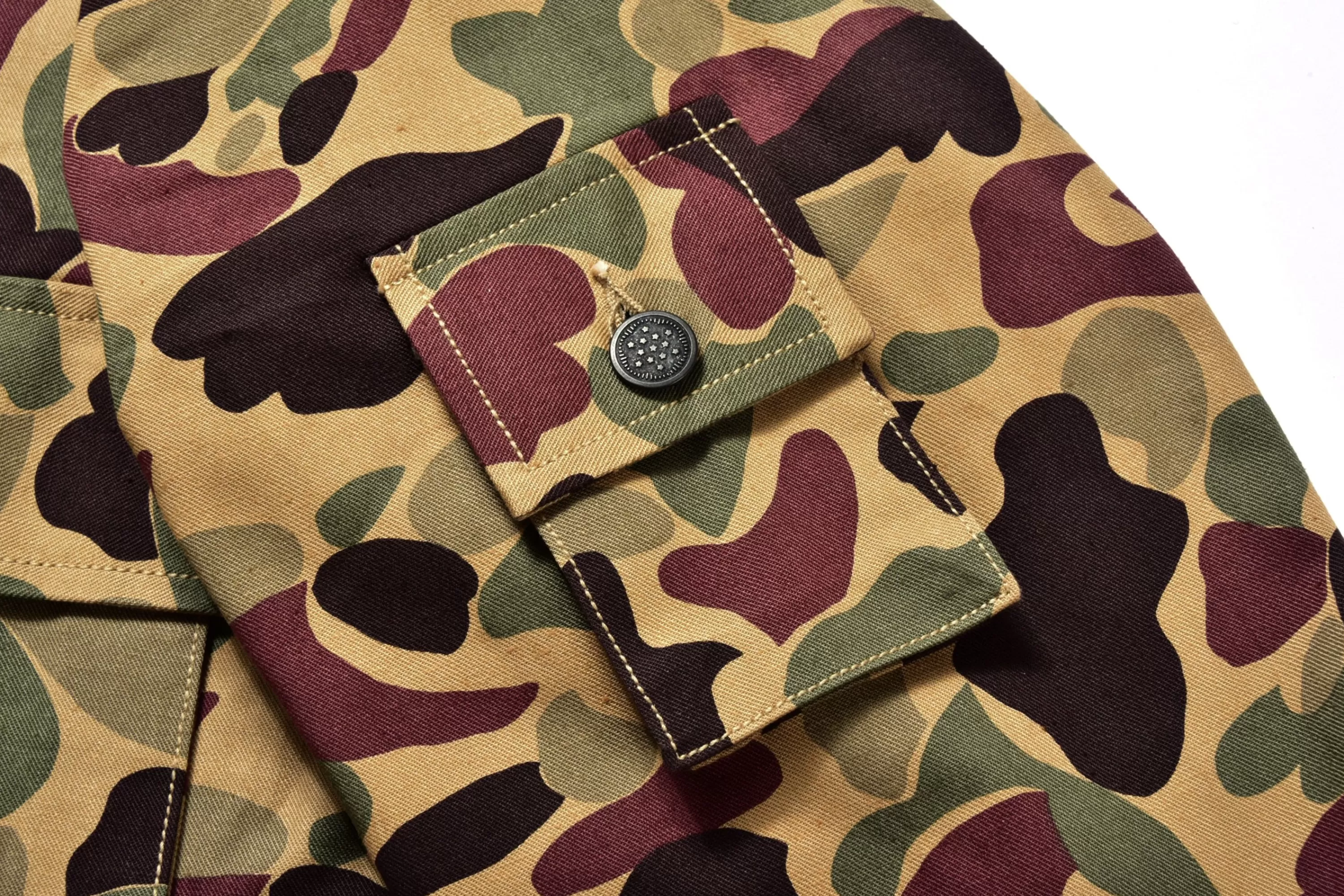 The Real McCoy's Beo Gam Camouflage Shirt Beige Hot