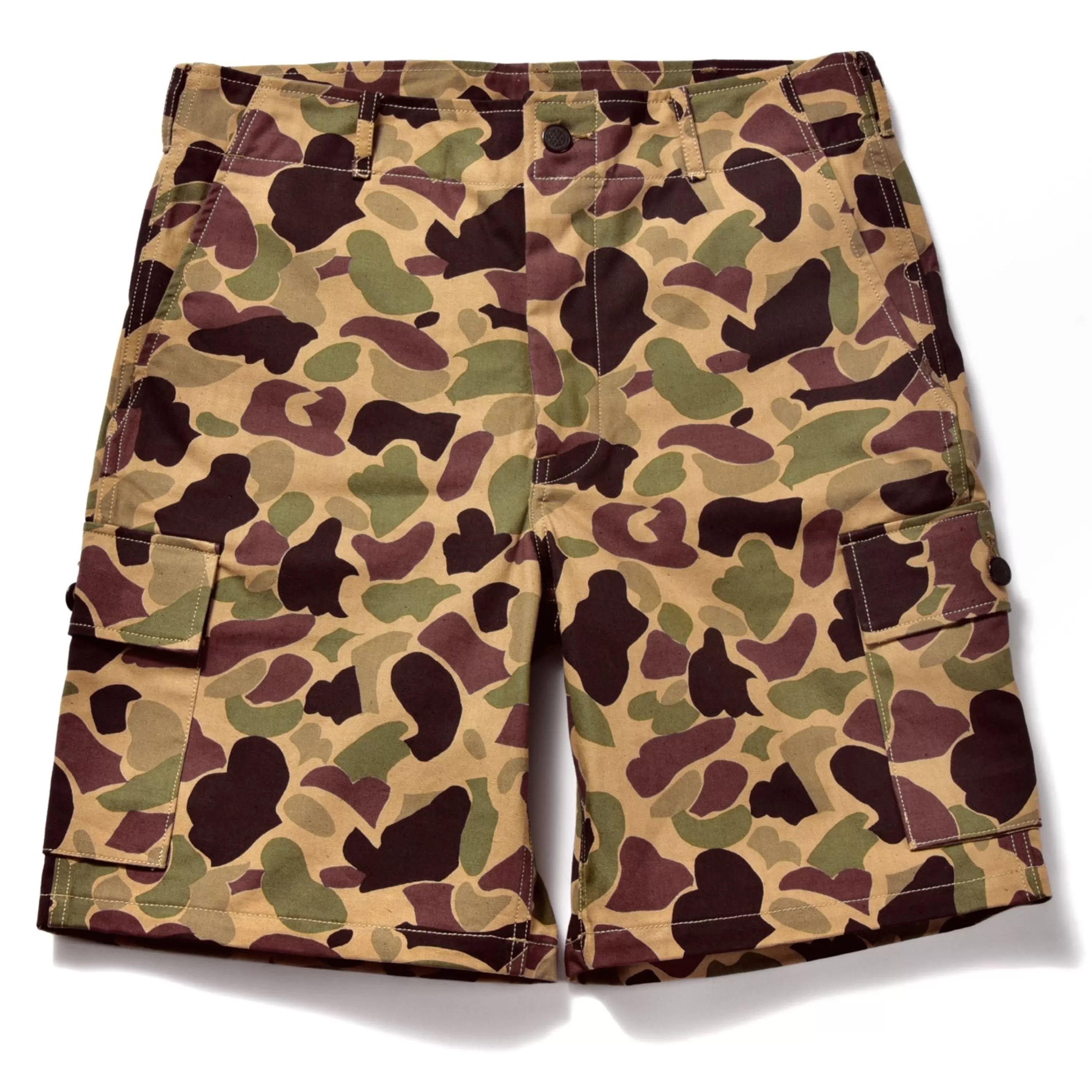 The Real McCoy's Beo Gam Camouflage Shorts Beige Flash Sale