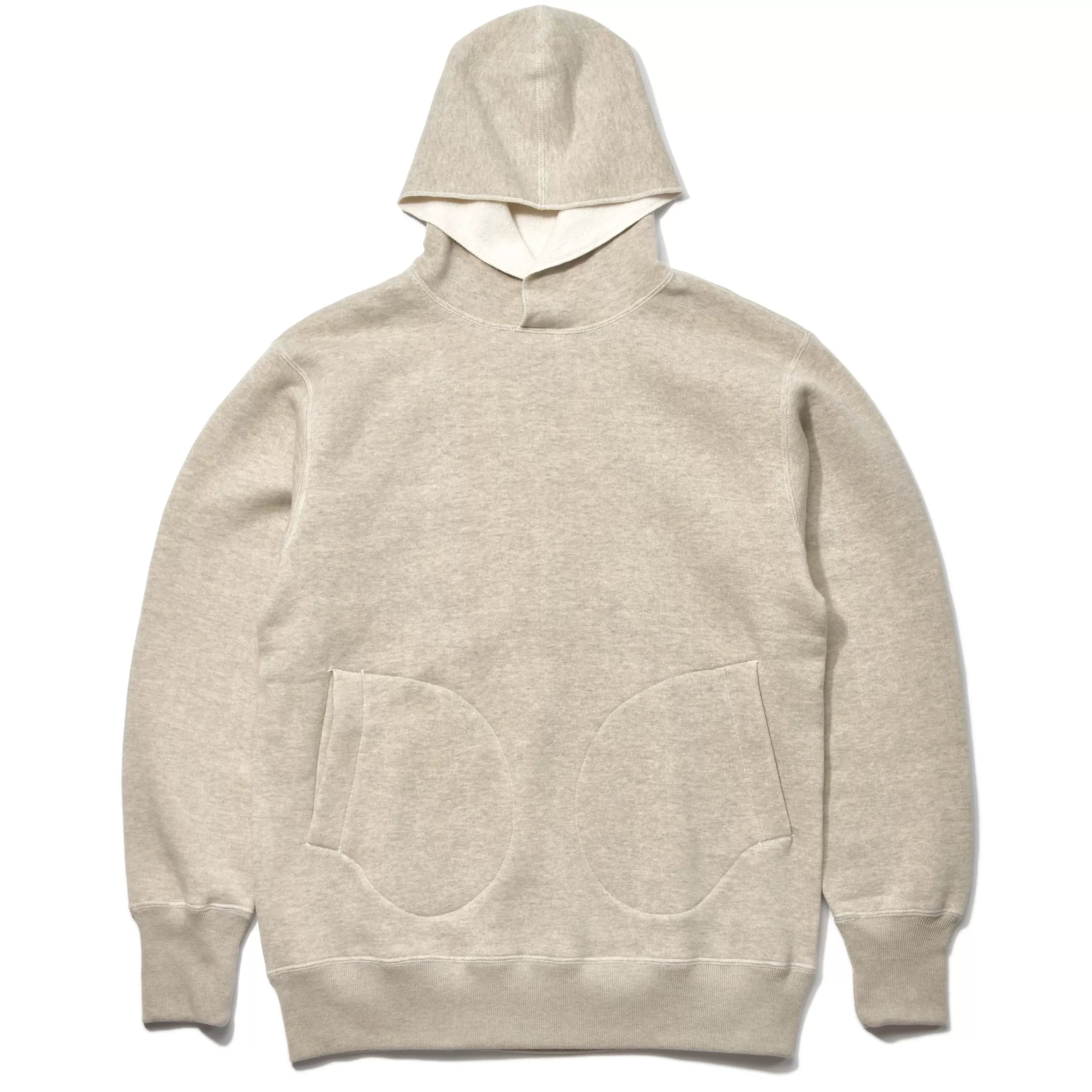 Joe McCoy Boxing Glove Pocket Hooded Sweatshirt 013 Oatmeal Fashion