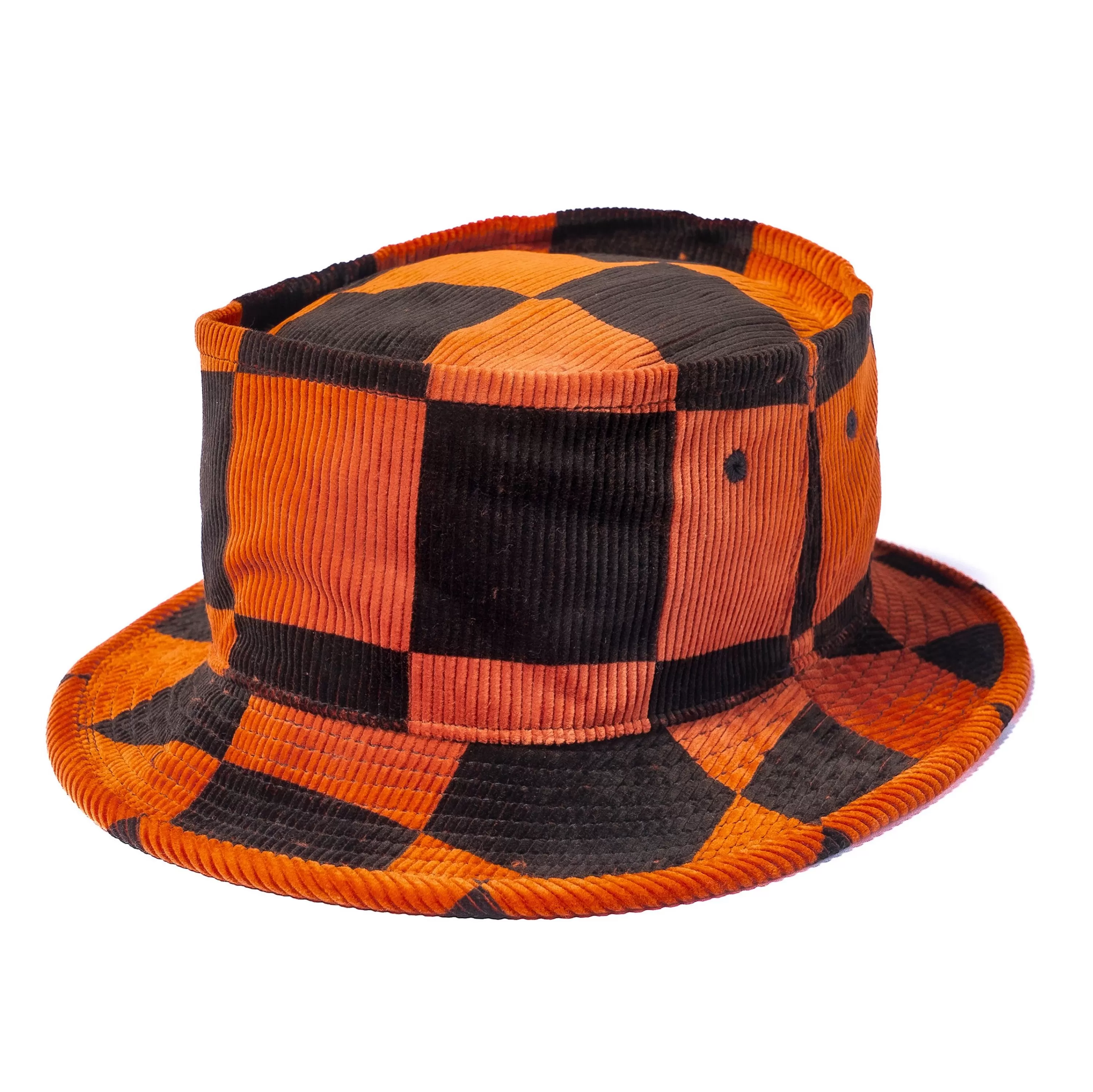 Buco Corduroy Bucket Hat Orange/Black Sale