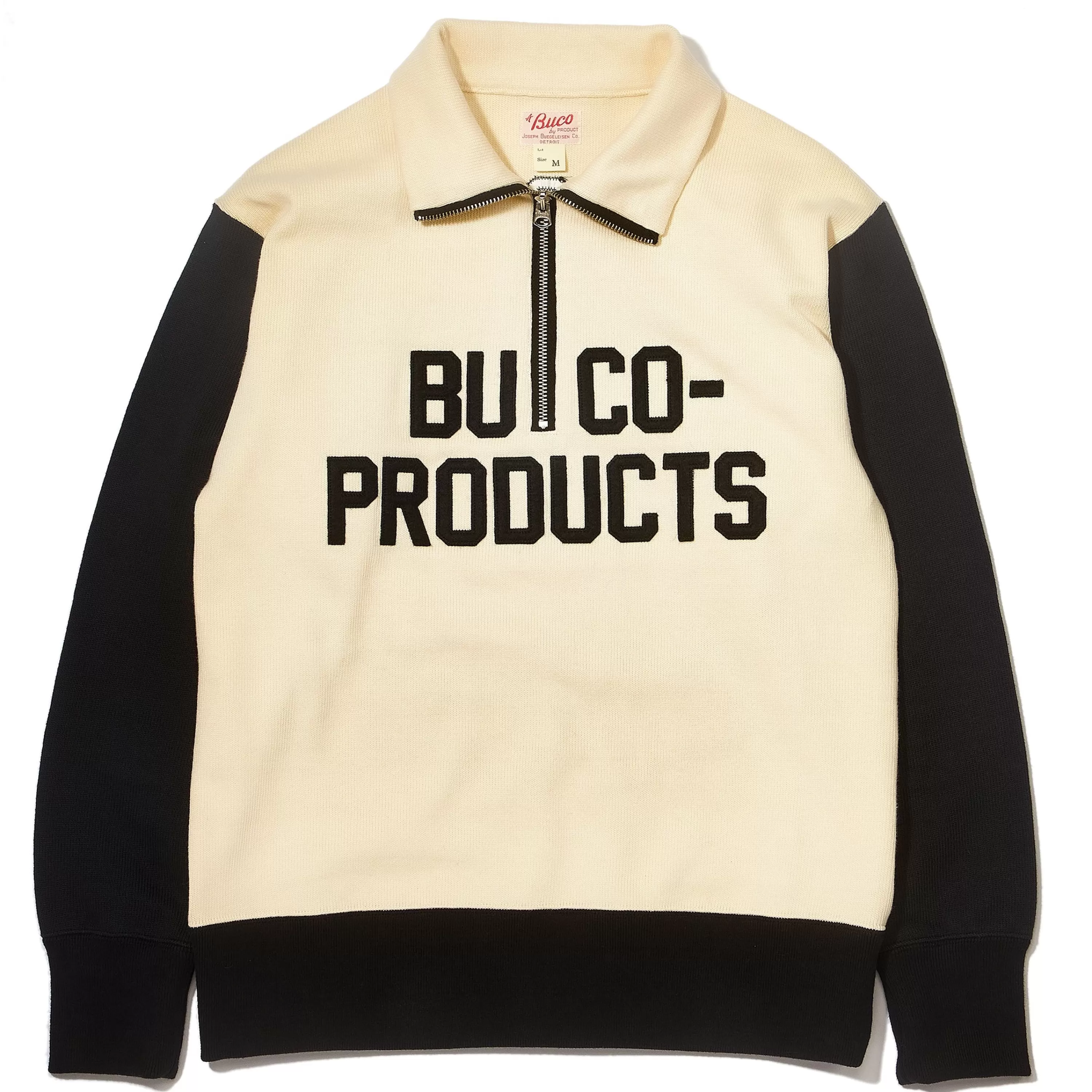 Buco Half-Zip Motorcycle Jersey / -Product White/Black Best Sale