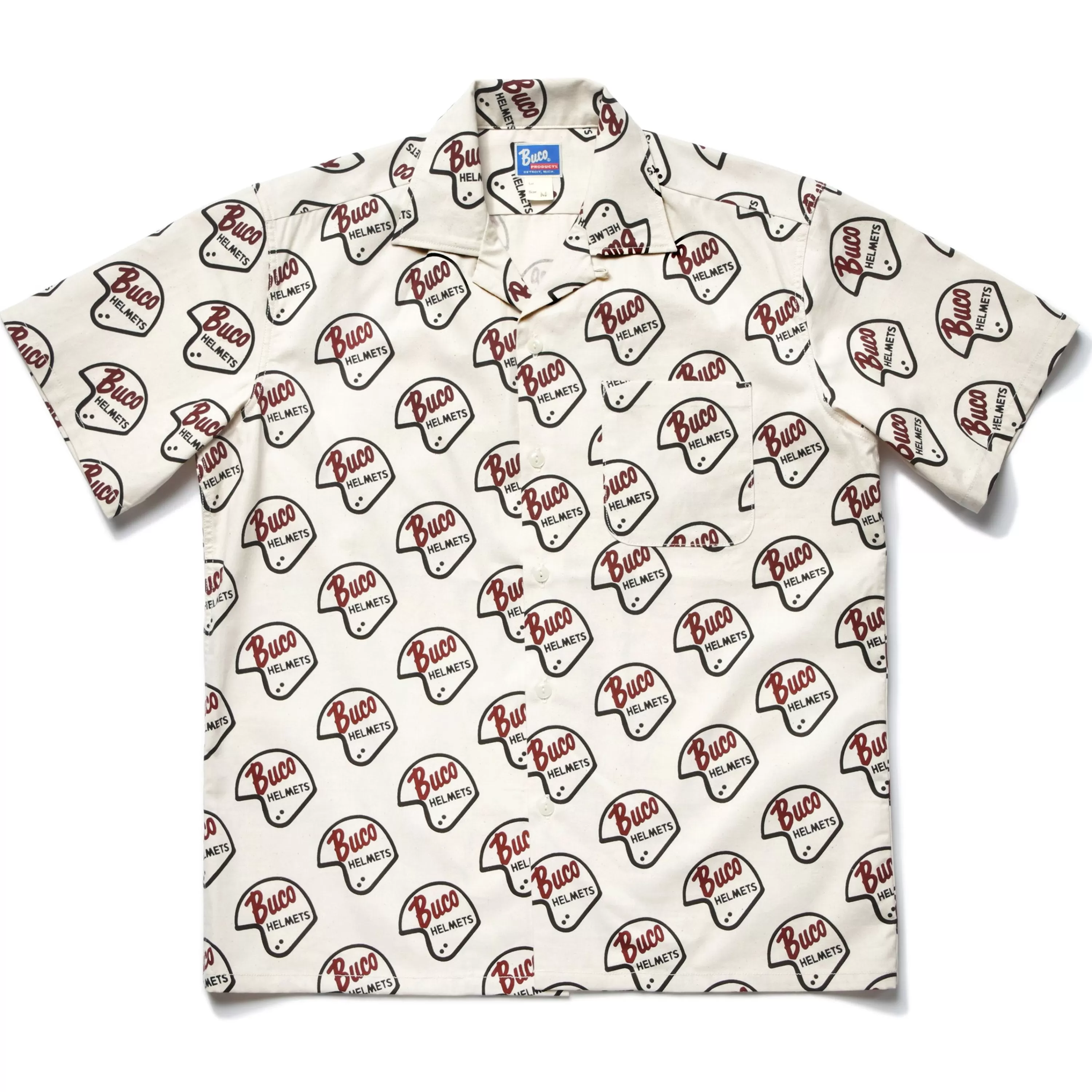 Buco Open-Collar Shirt / Logo 012 Ecru Best