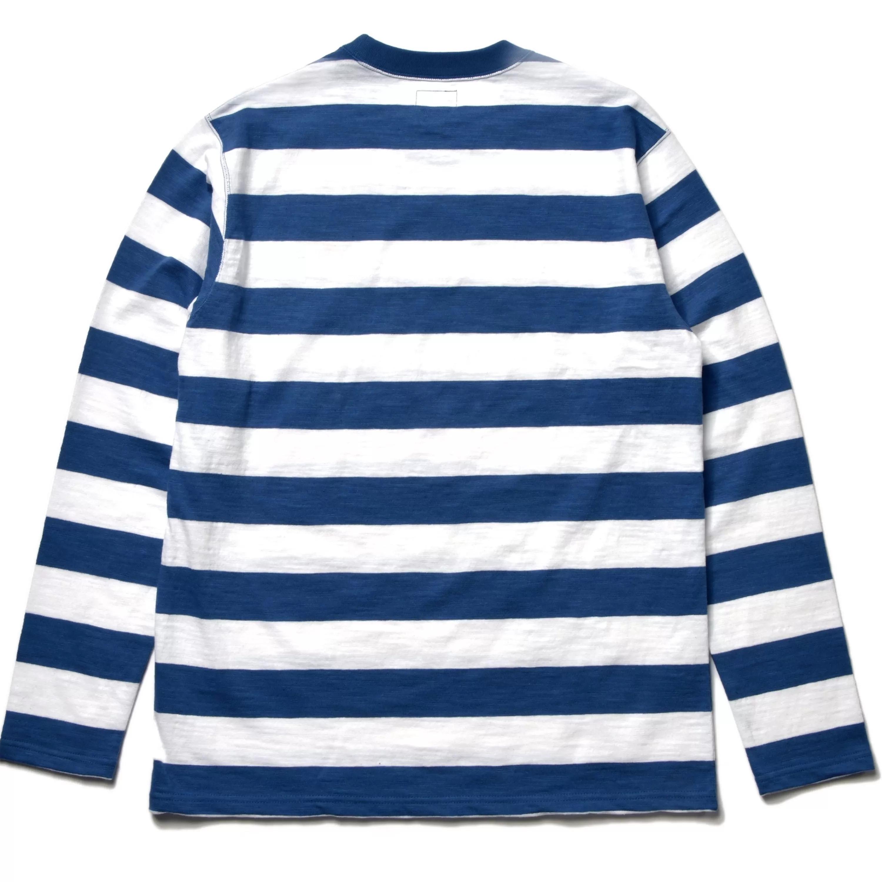 Buco Stripe Tee L/S 312 White X Blue Fashion