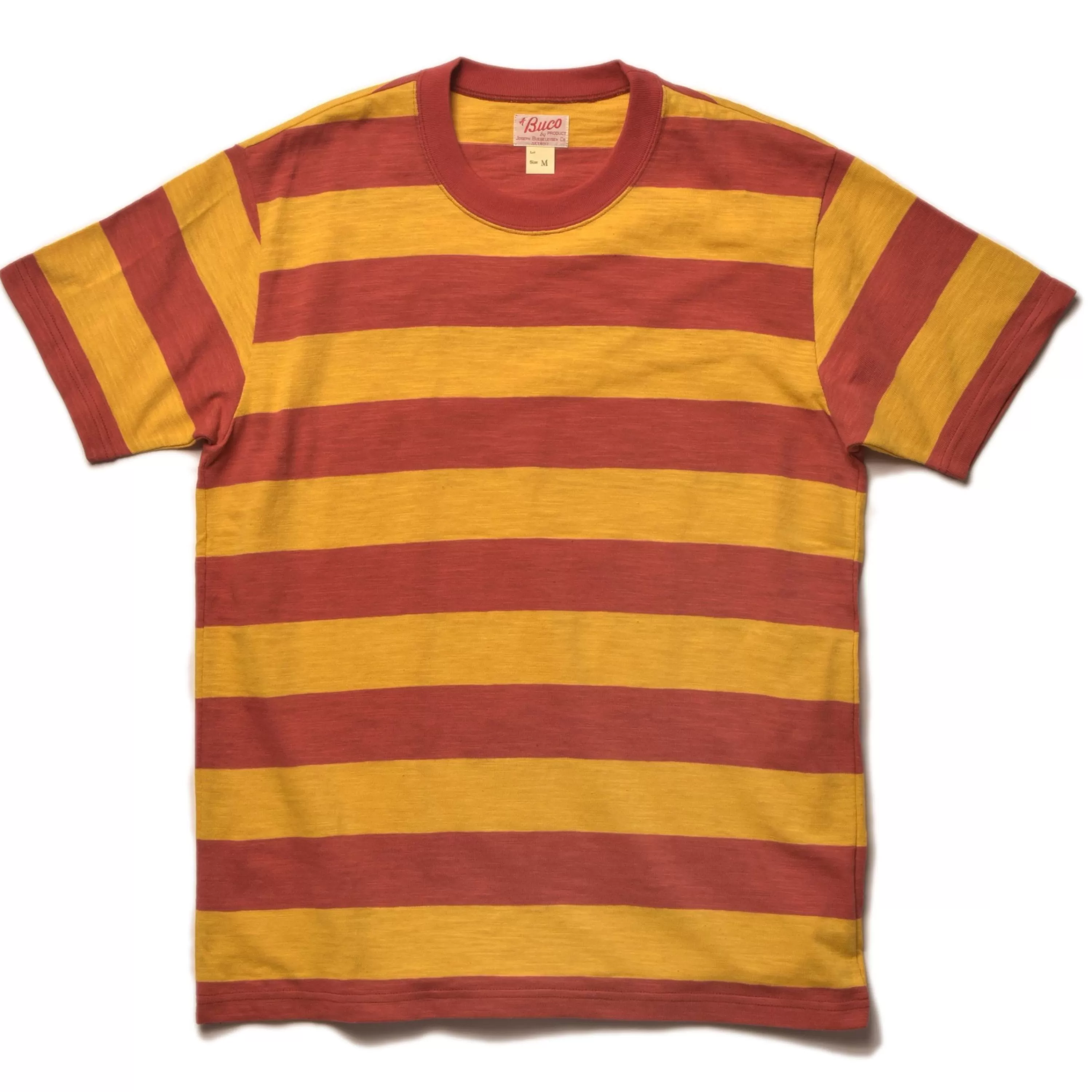 Buco Stripe Tee S/S 81 Salmon Hot