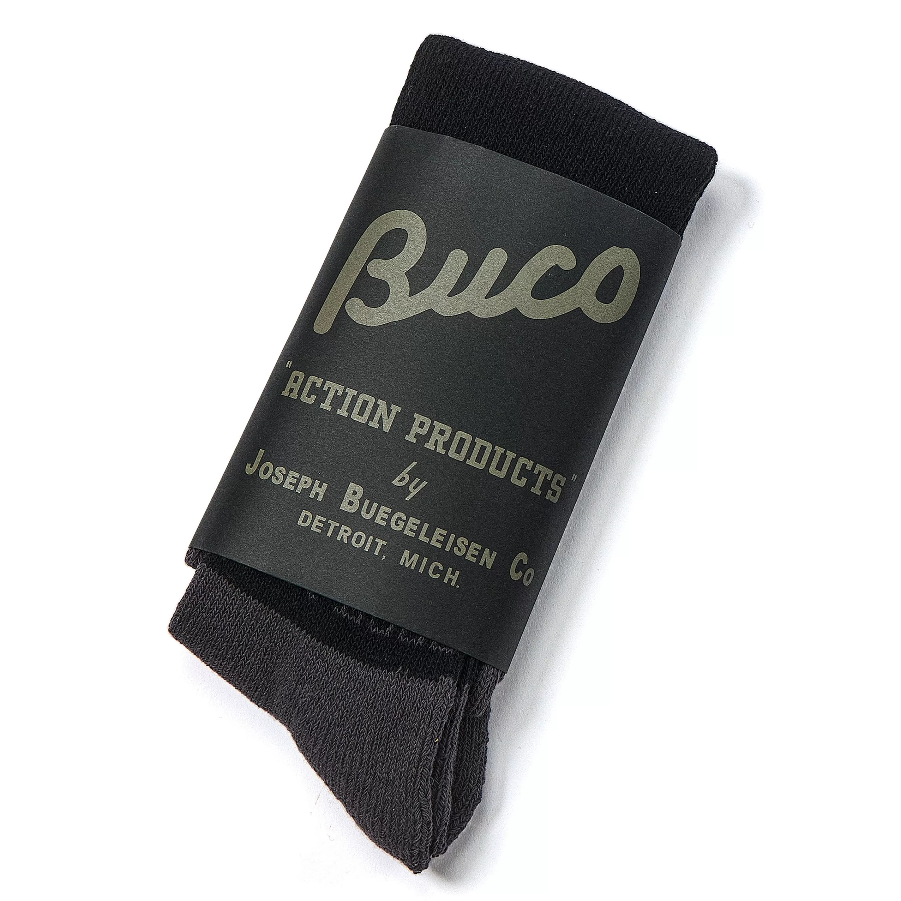 Buco Striped Action Socks Gray/Black Clearance