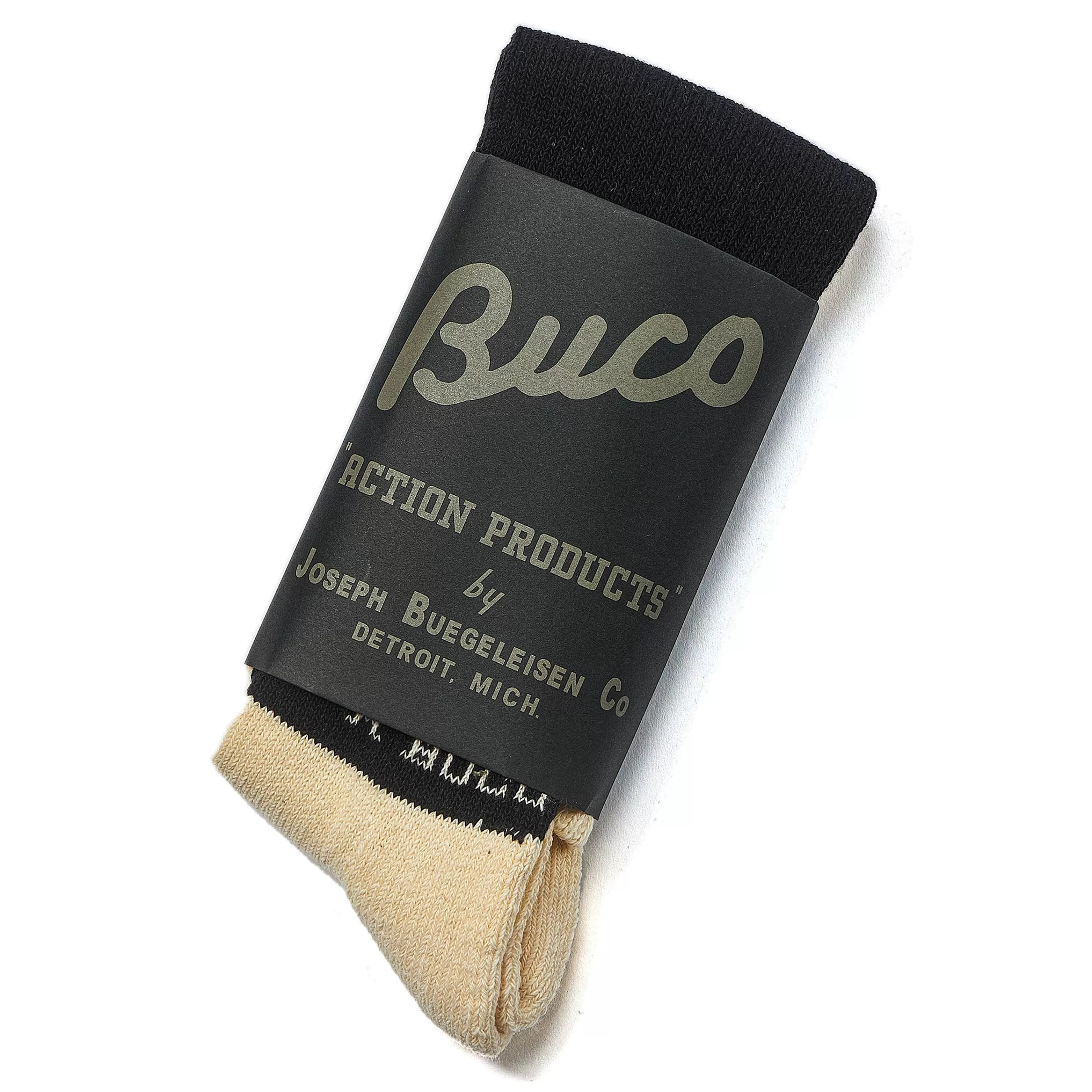 Buco Striped Action Socks White/Black Discount