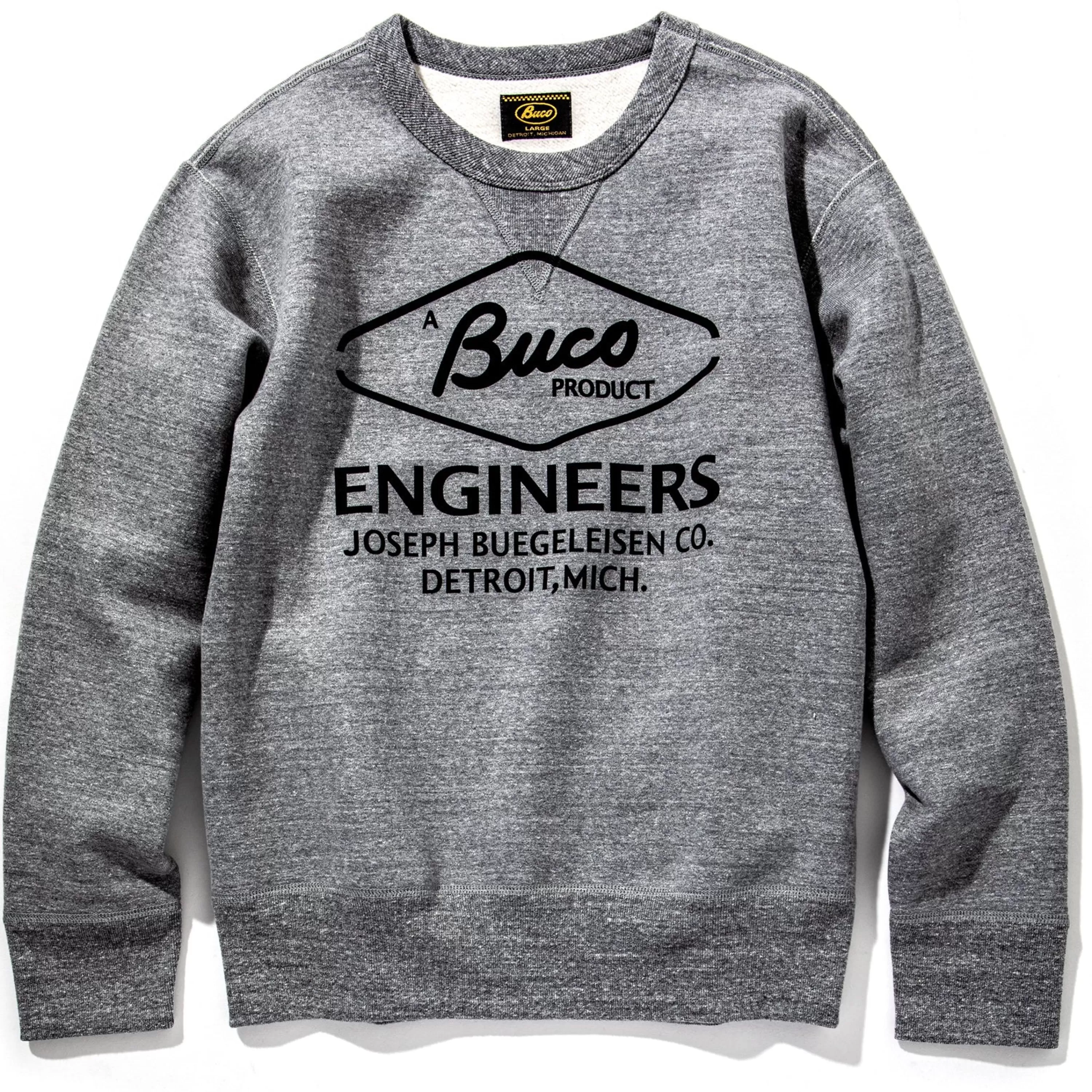 Buco Sweatshirt / Engineer Medium Grey Outlet
