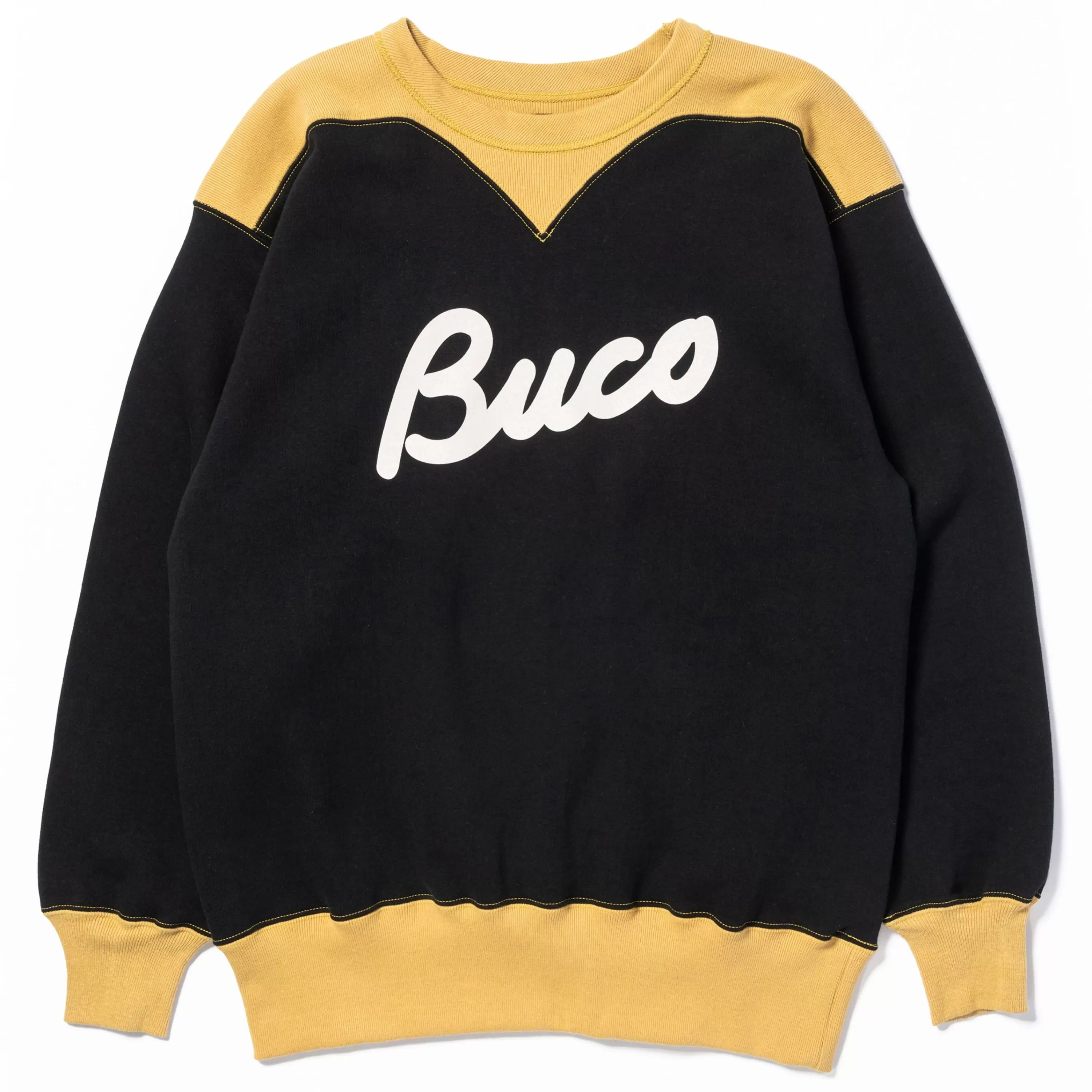 Buco Two-Tone Sweatshirt / Black/Corn Discount
