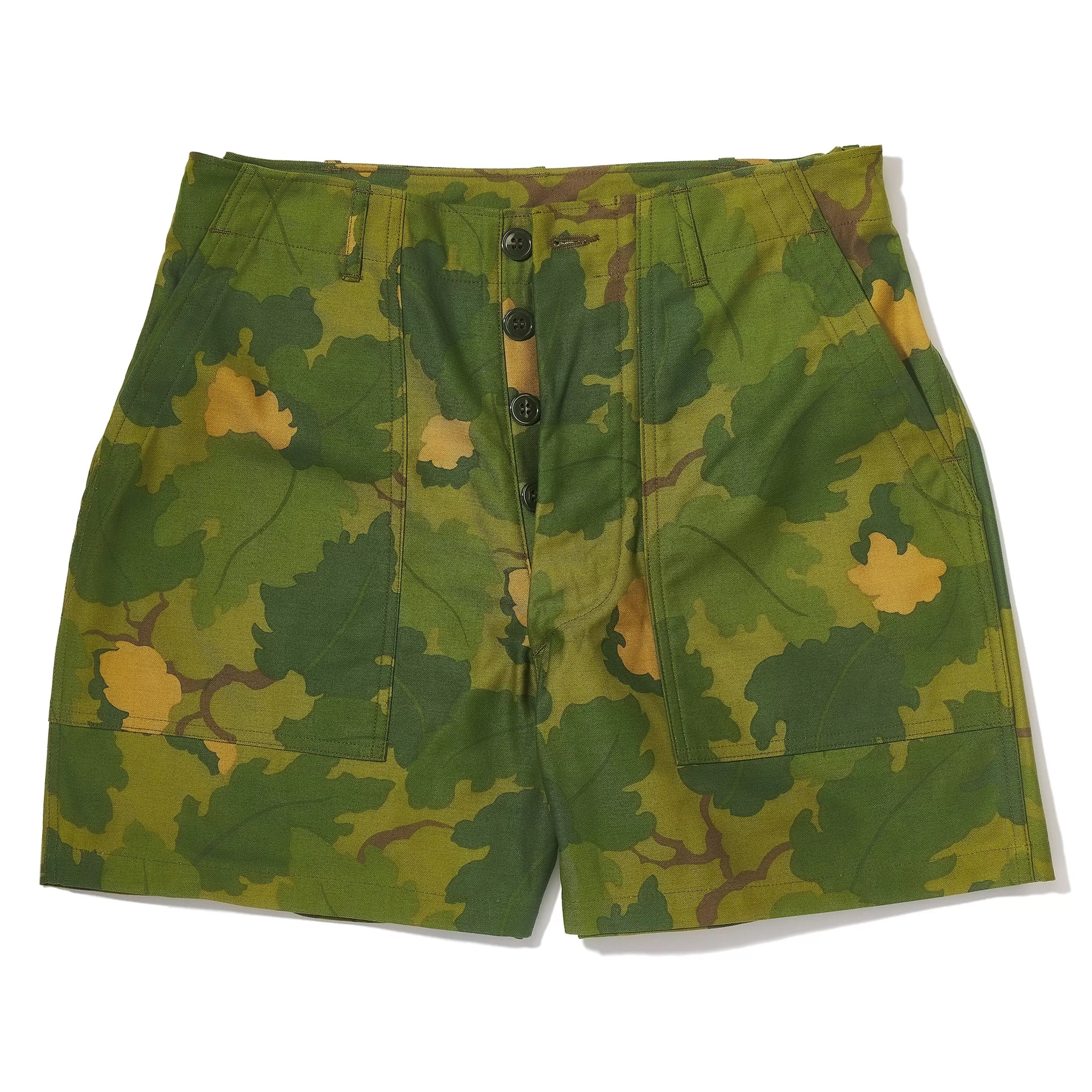 The Real McCoy's Camouflage Civilian Shorts / Mitchell Pattern 160 Green Best