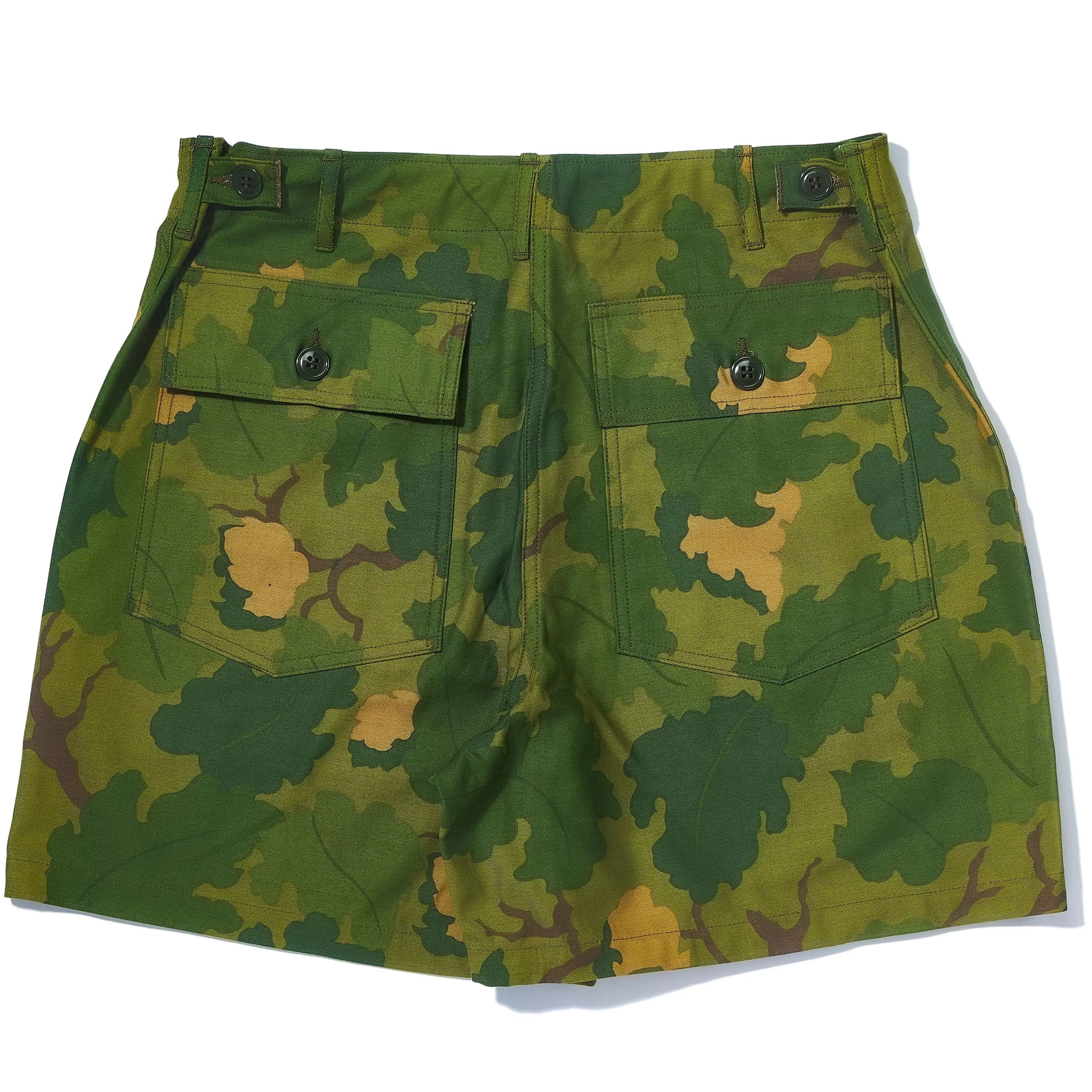 The Real McCoy's Camouflage Civilian Shorts / Mitchell Pattern 160 Green Best