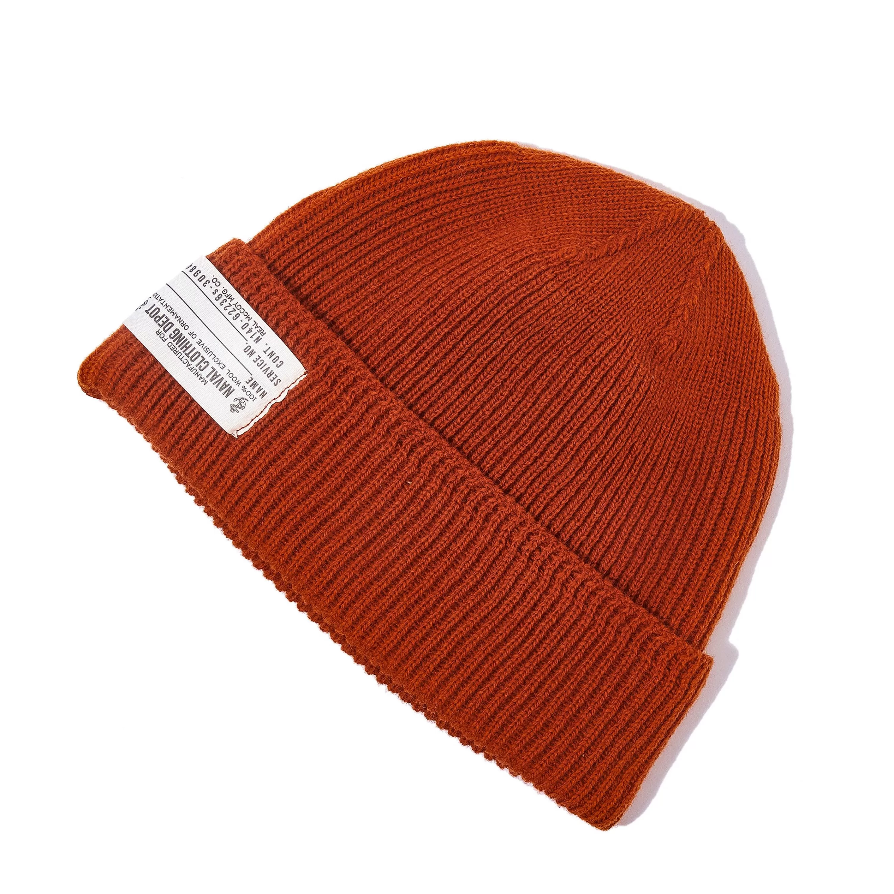 The Real McCoy's Civilian Wool Watch Cap Orange Cheap