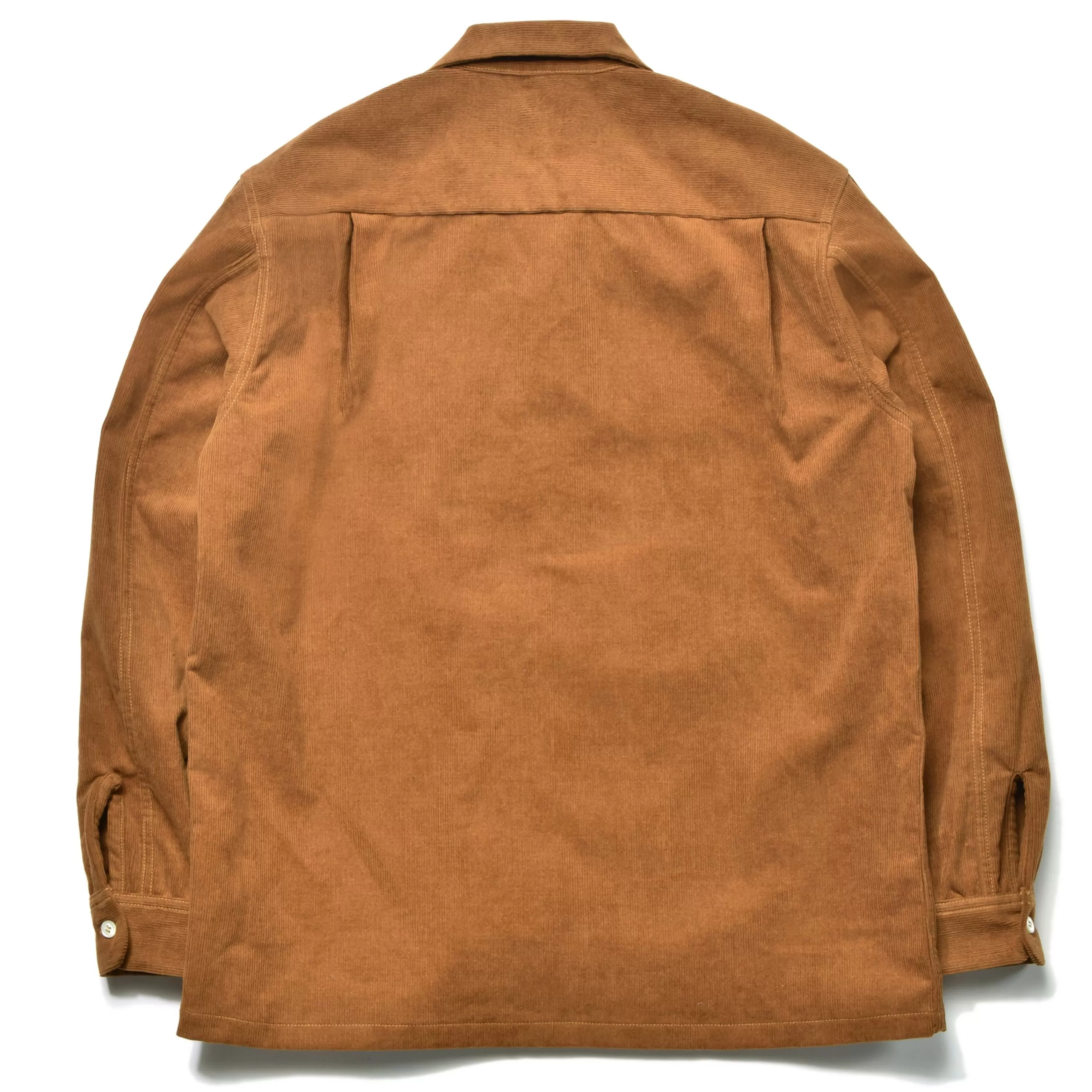 Joe McCoy Corduroy Open Collar Shirt 061 Mustard Outlet