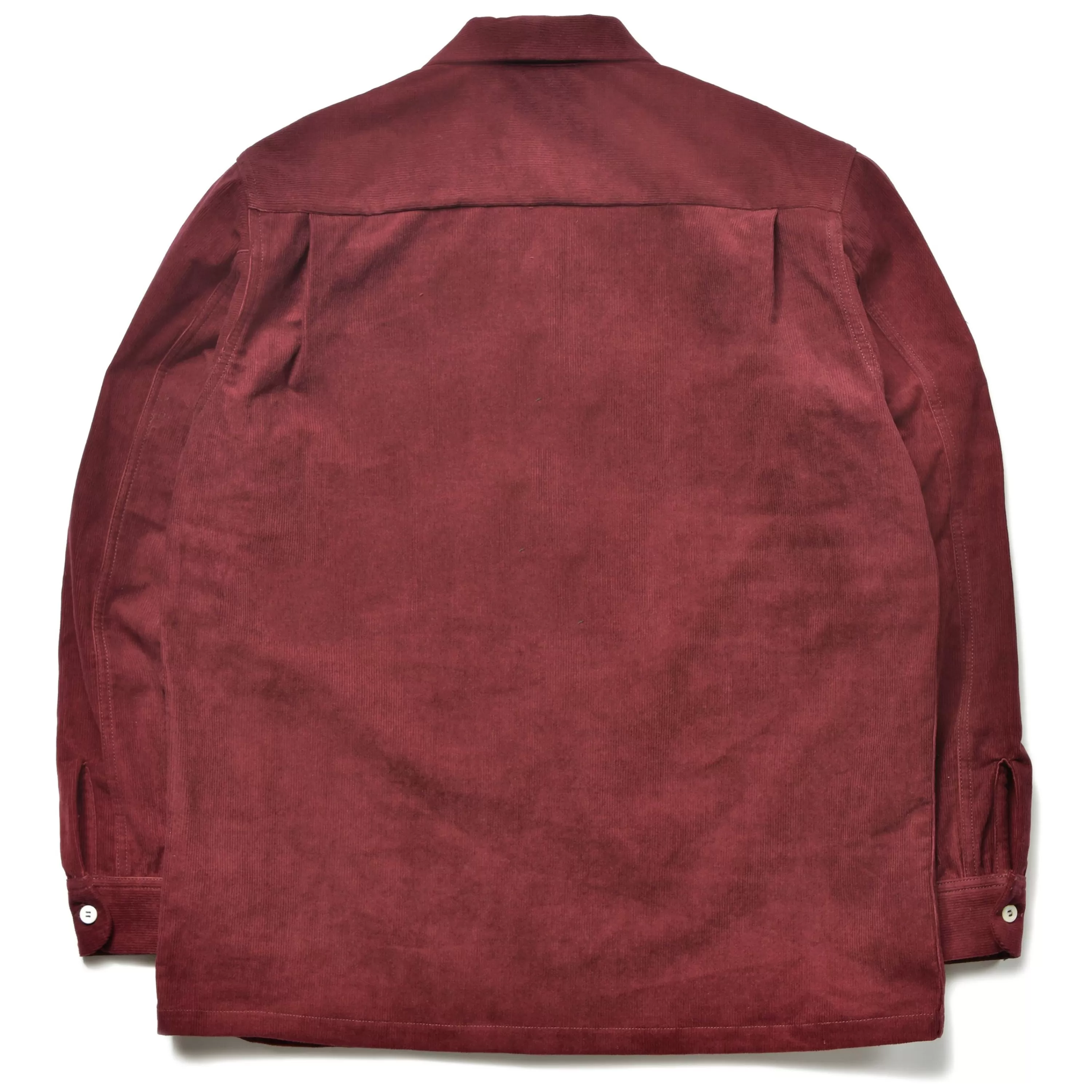 Joe McCoy Corduroy Open Collar Shirt 100 Burgundy Shop