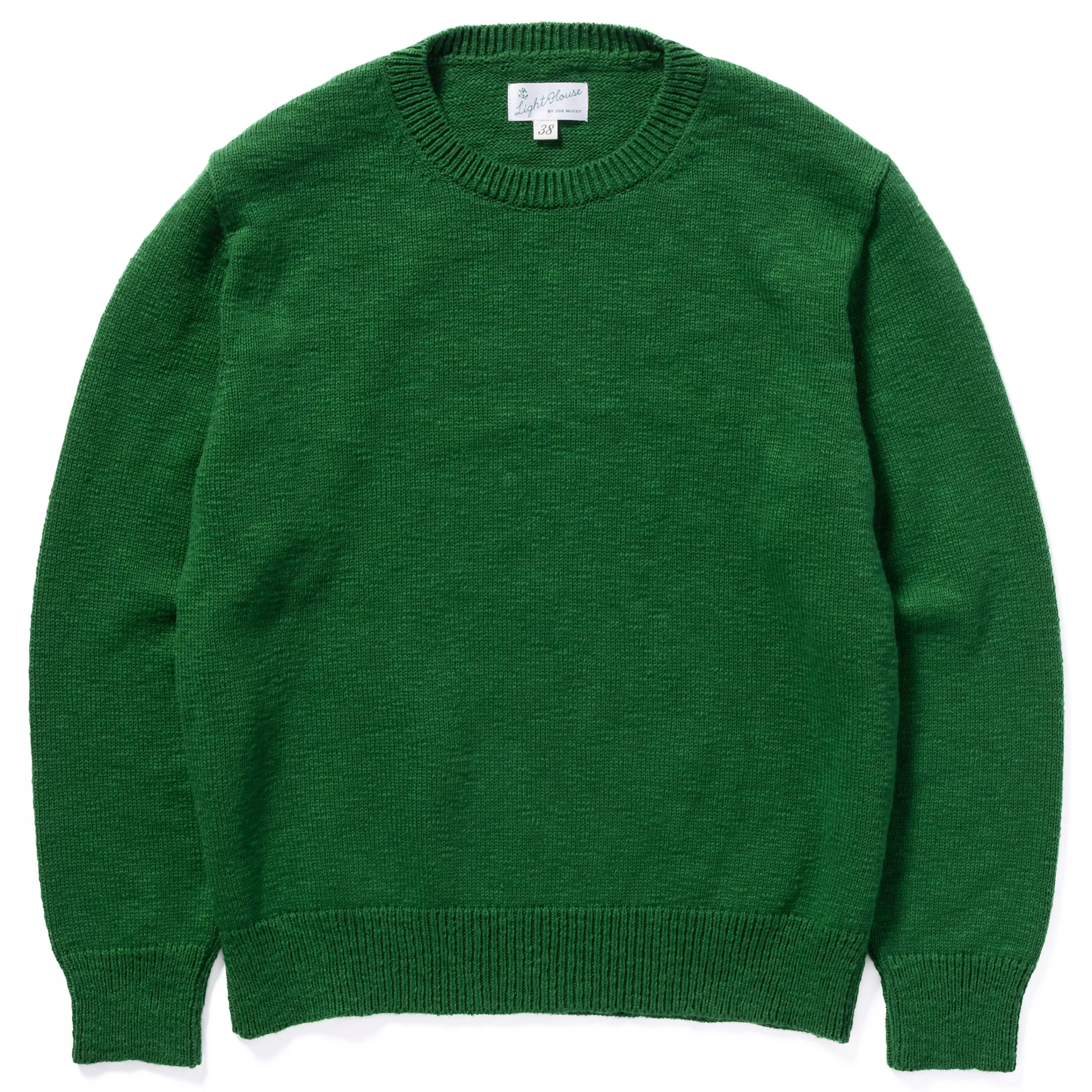 Joe McCoy Cotton Crewneck Sweater Green Outlet