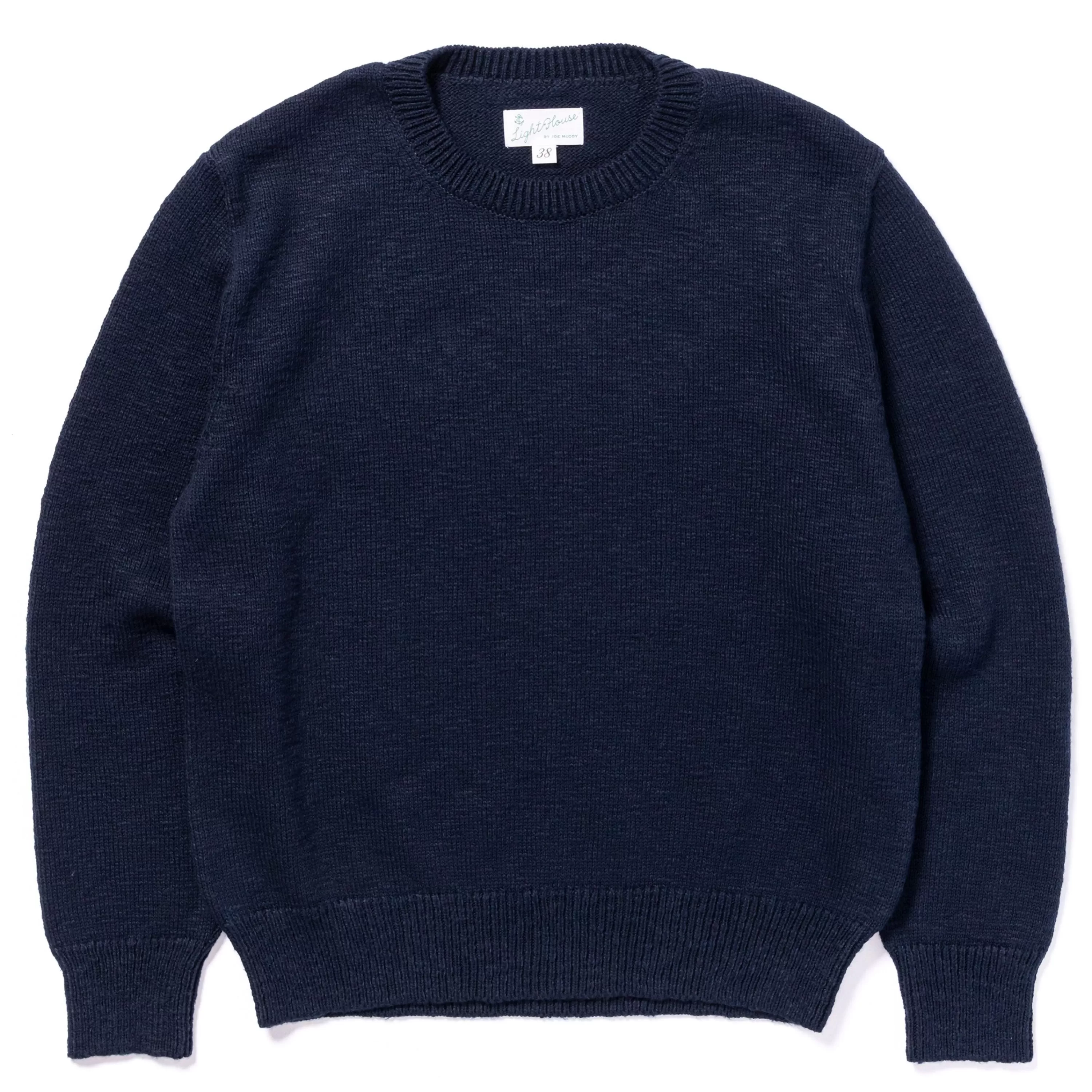 Joe McCoy Cotton Crewneck Sweater 122 Ink Blue Shop
