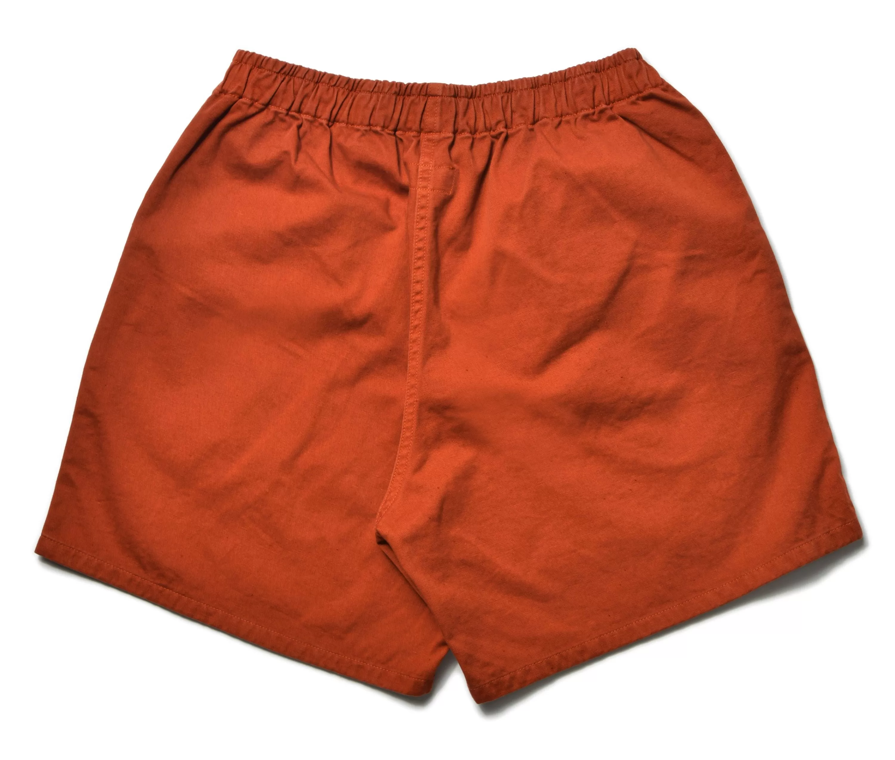 Joe McCoy Cotton Drill Swim Shorts (Over-Dyed) 93 Brick Red Clearance