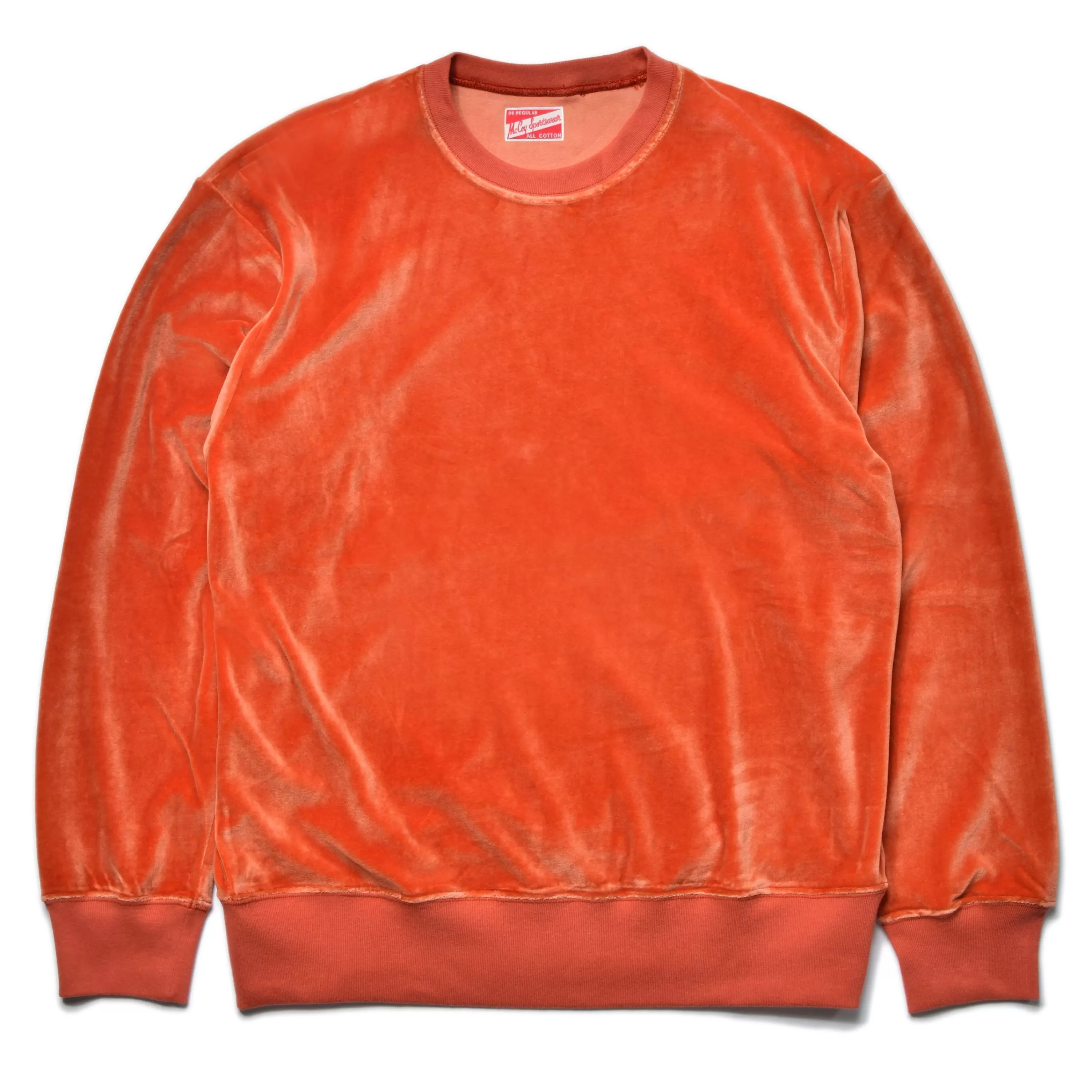Joe McCoy Cotton Rayon Pile Sweatshirt 70 Orange Sale