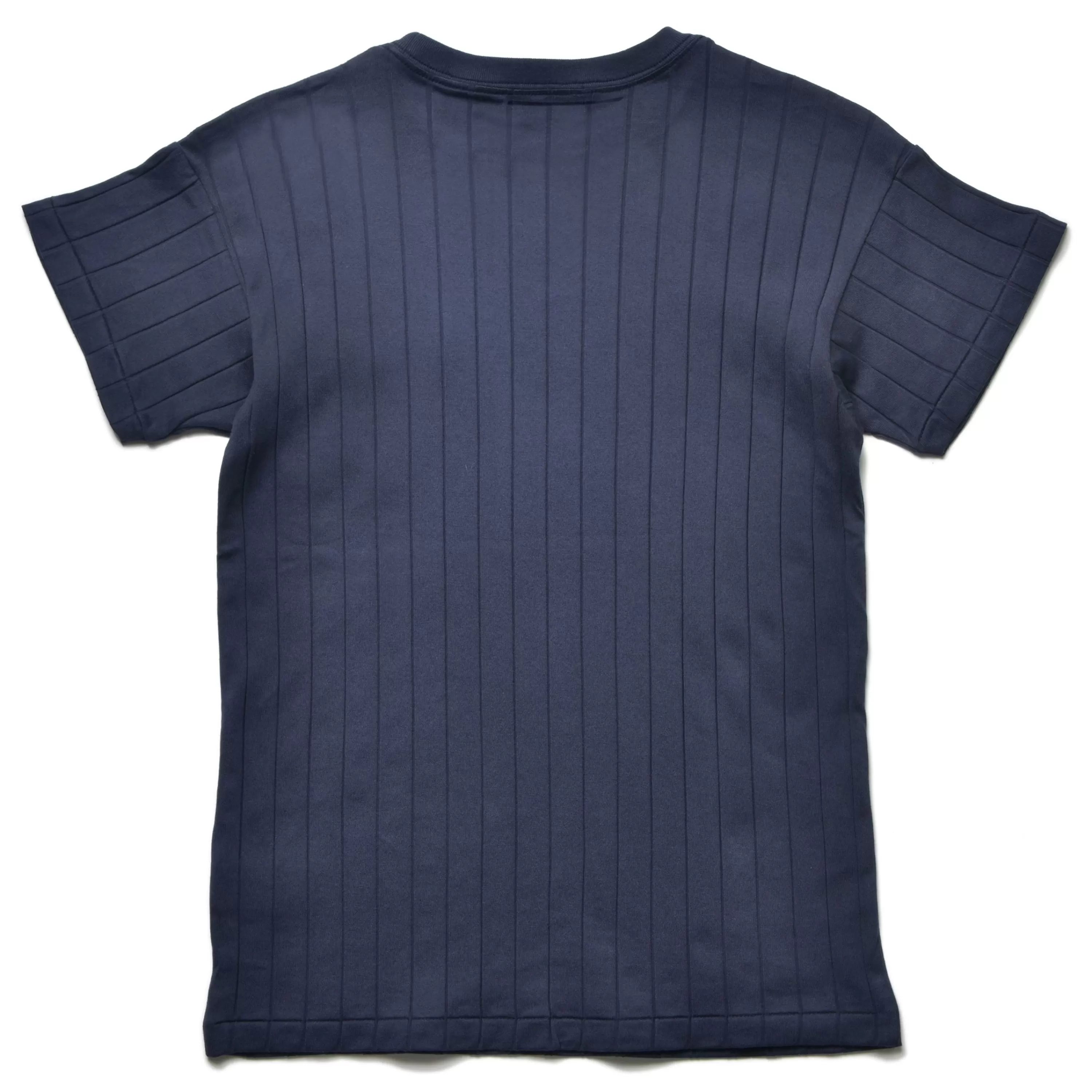 Joe McCoy Cotton Ribbed Pocket Tee 140 Navy Cheap