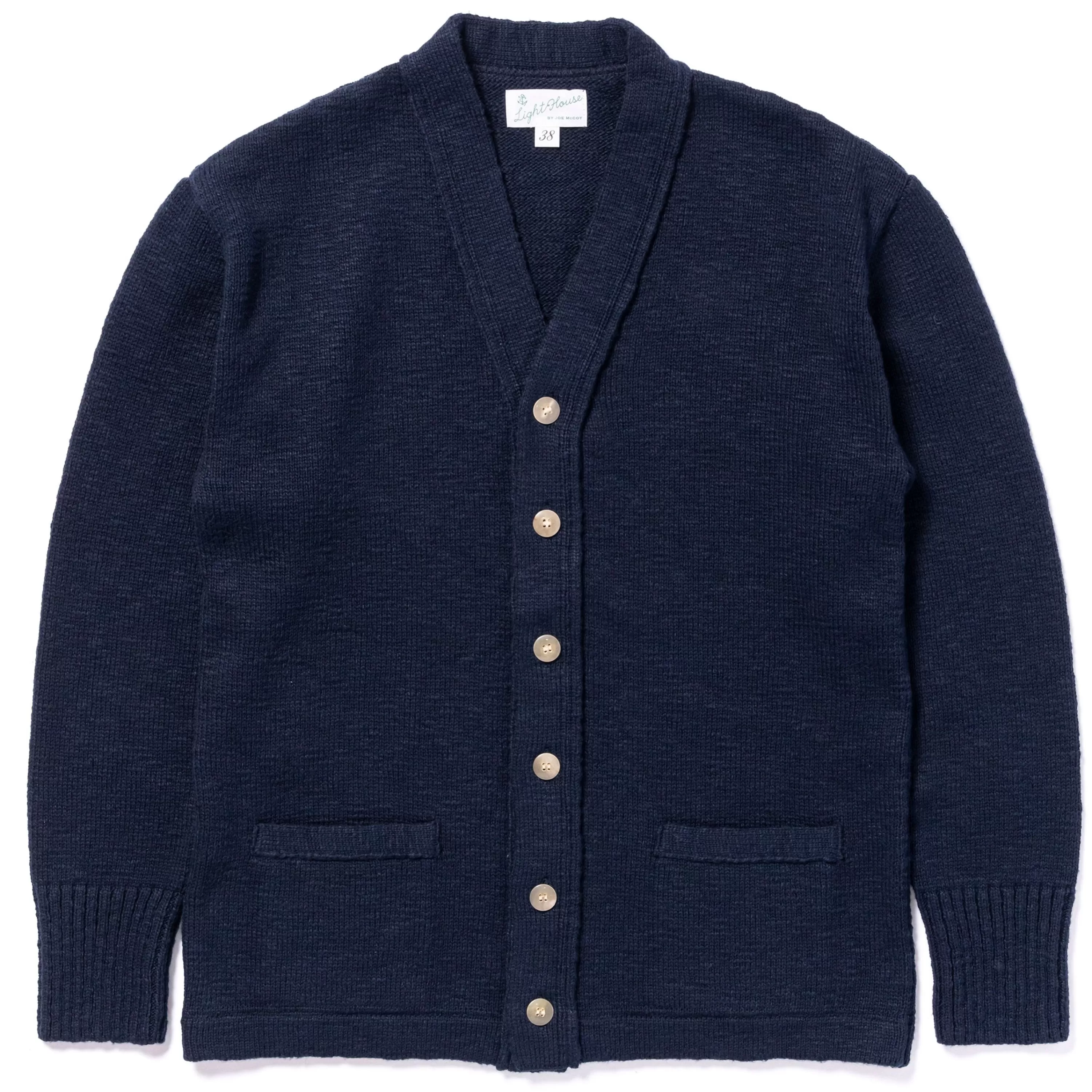 Joe McCoy Cotton Summer Cardigan Ink Blue Online