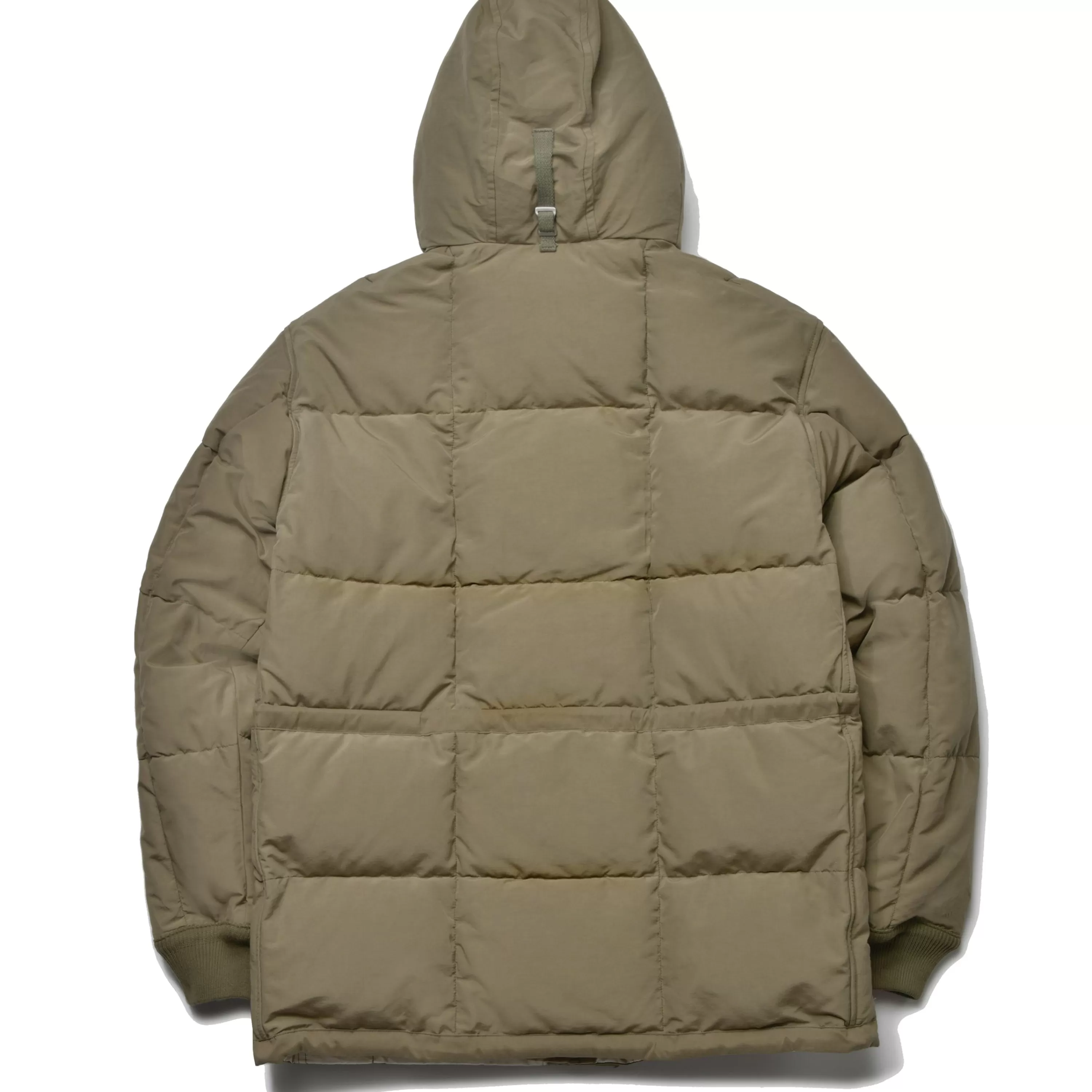 Joe McCoy Cotton/Nylon Hooded Down Jacket 150 Olive Cheap
