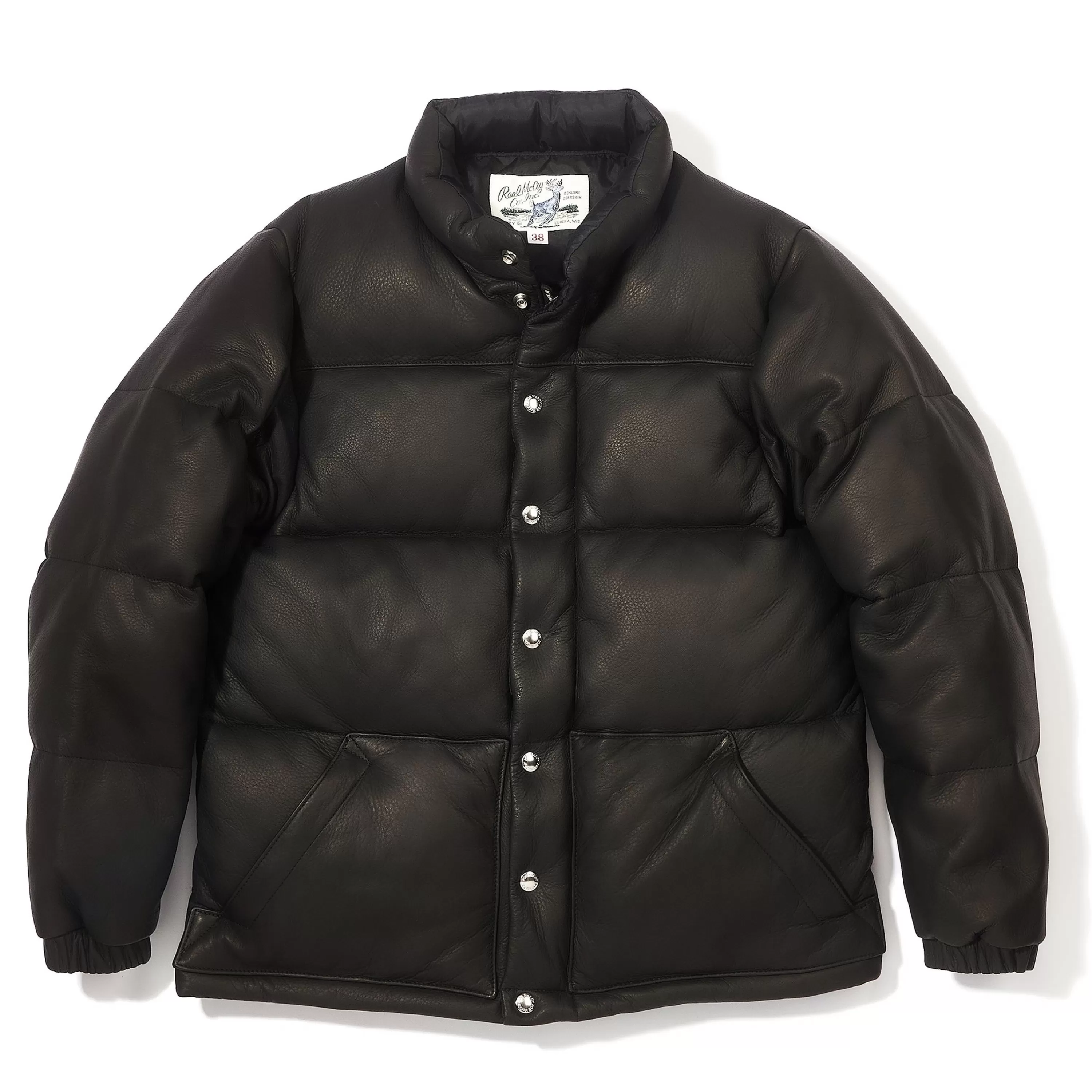 Joe McCoy Deerskin Down Jacket Black Discount