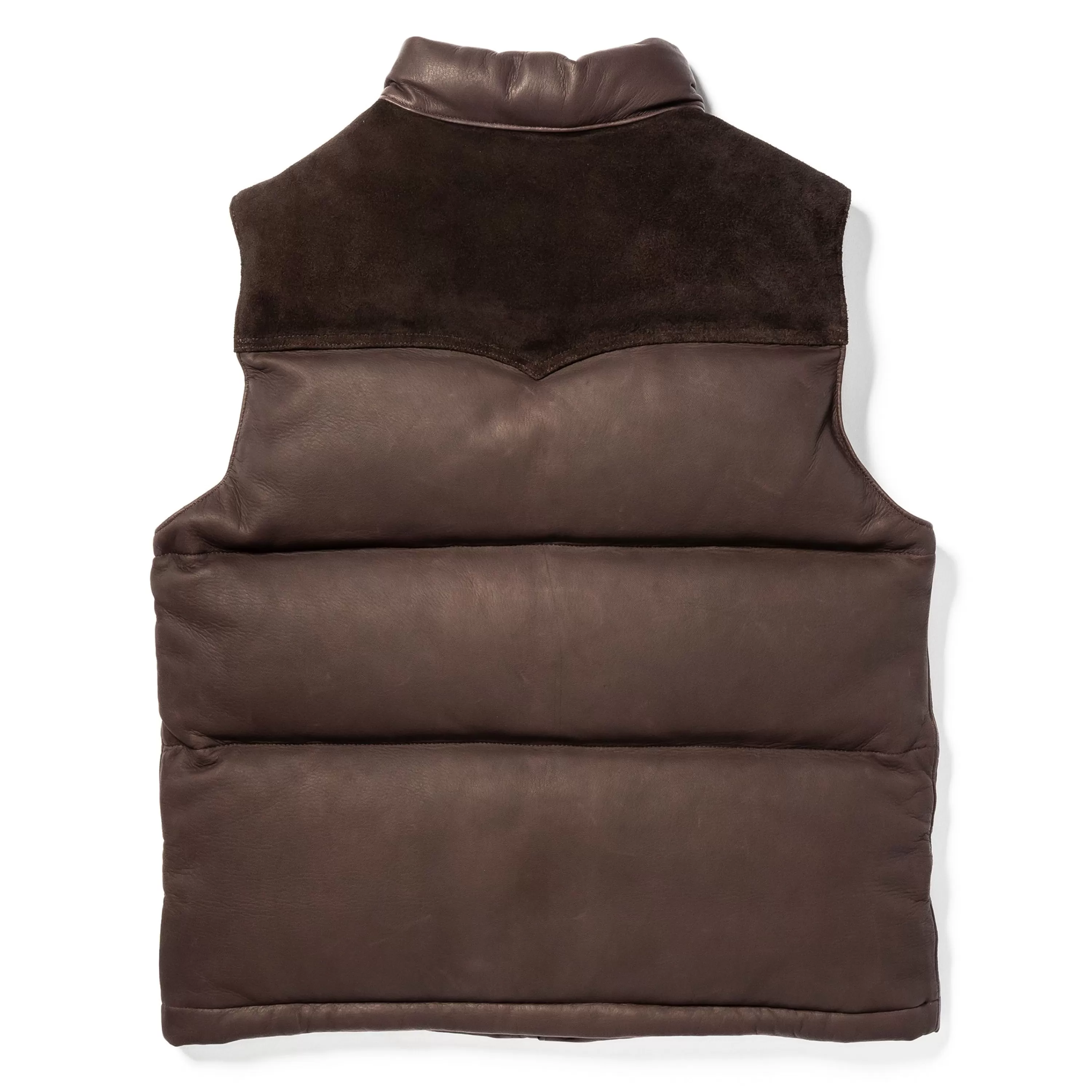 Joe McCoy Deerskin Down Vest Brown Store