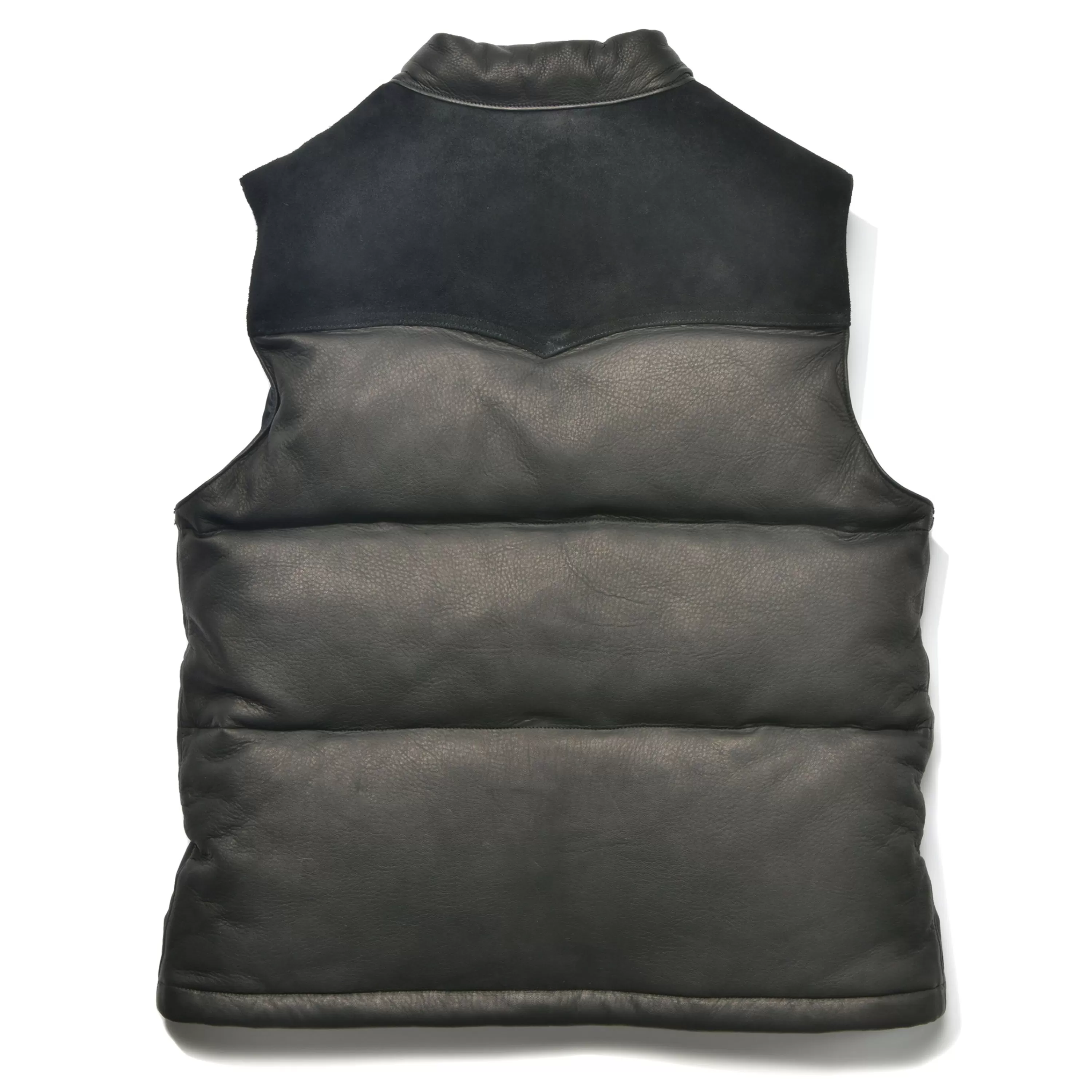Joe McCoy Deerskin Down Vest 030 Black Store
