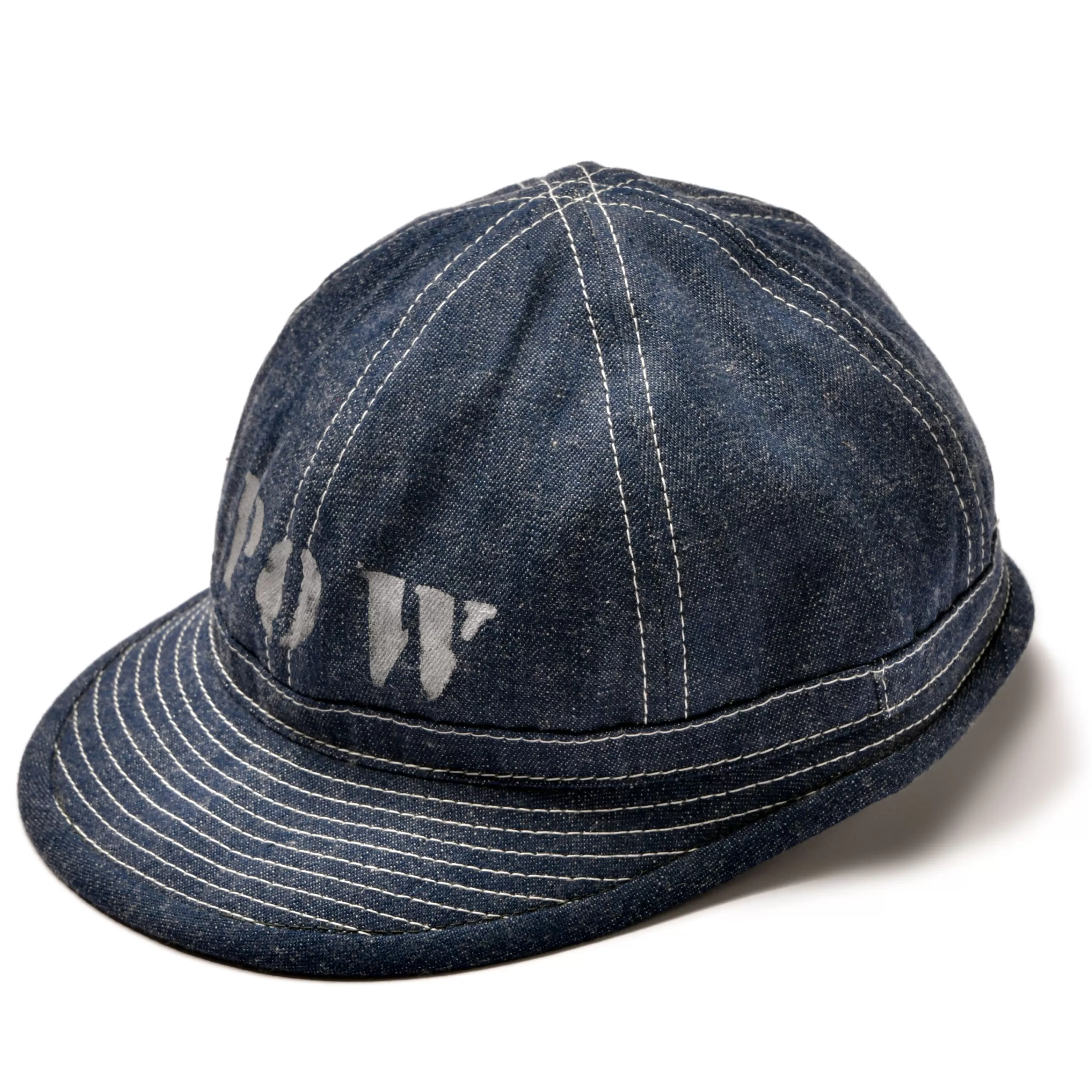 The Real McCoy's Denim Army Hat (Modified) / Pow Indigo Clearance