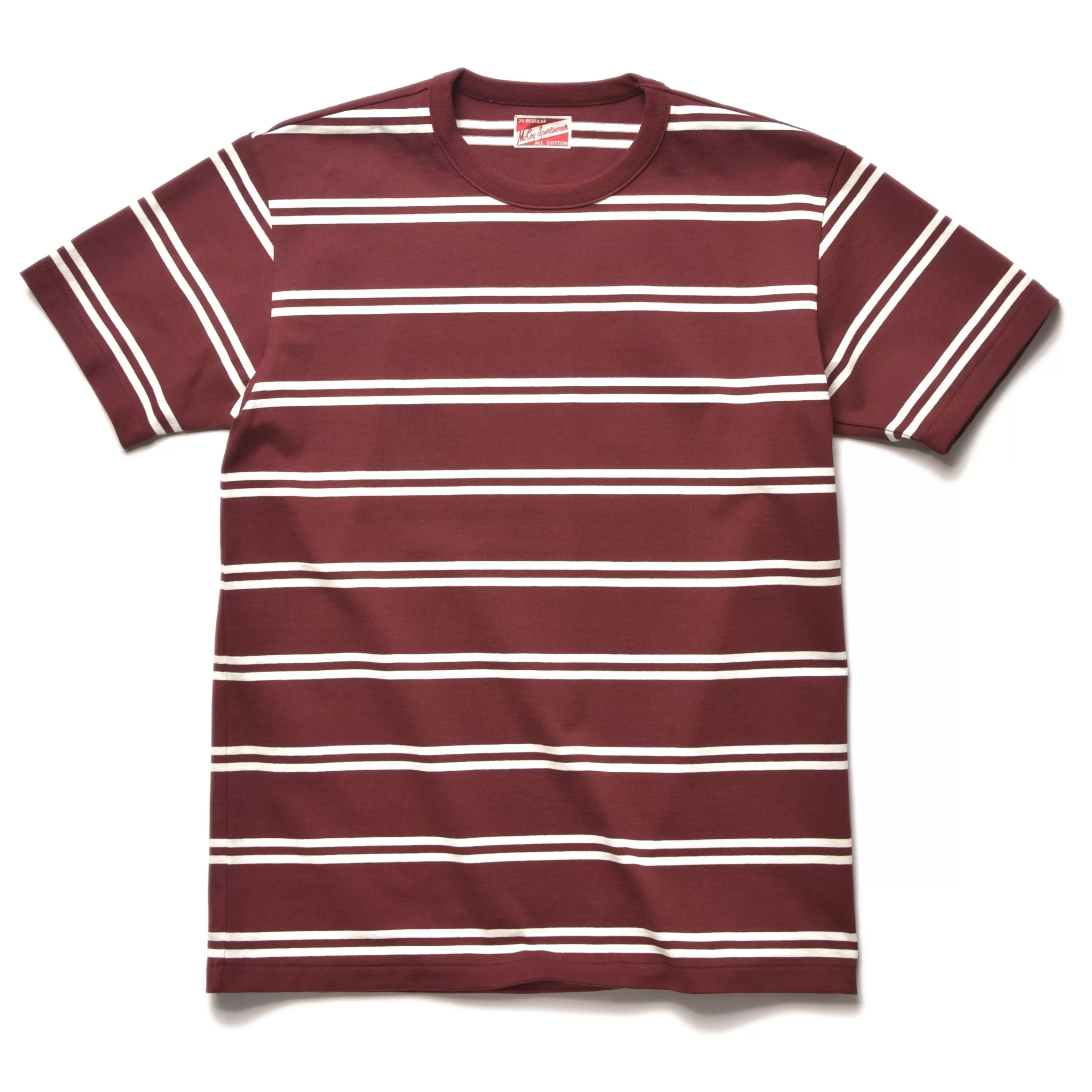 Joe McCoy Double Stripe Tee 93 Brick Red Store