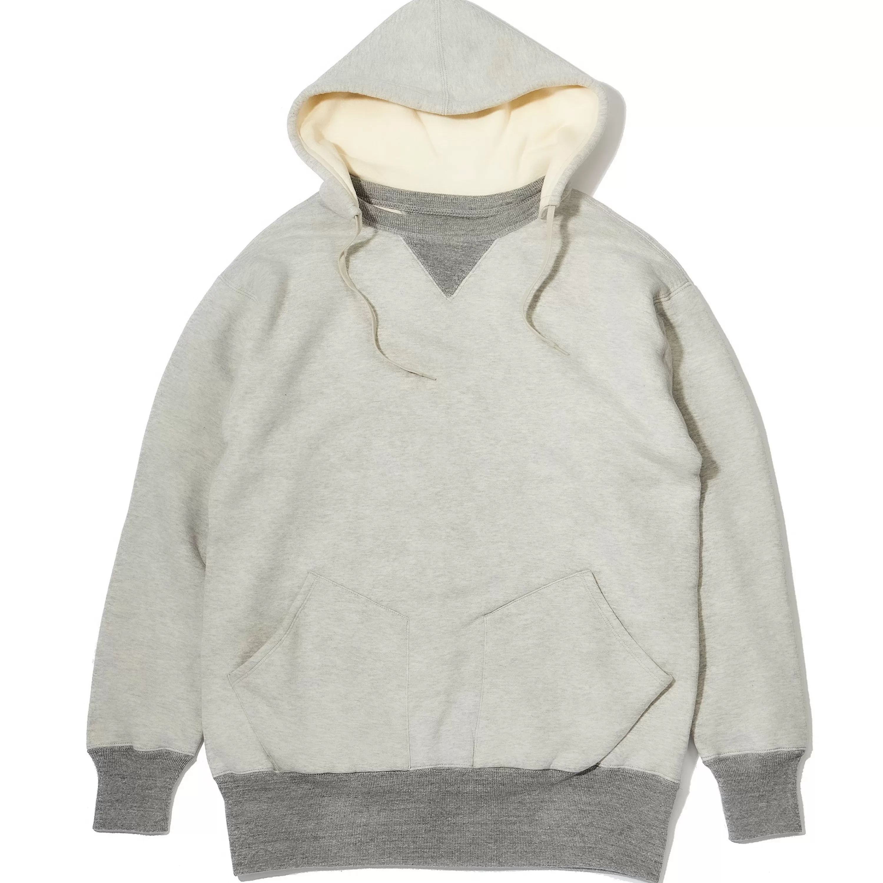 Joe McCoy Double-Face Hooded Sweatshirt Gray Fashion