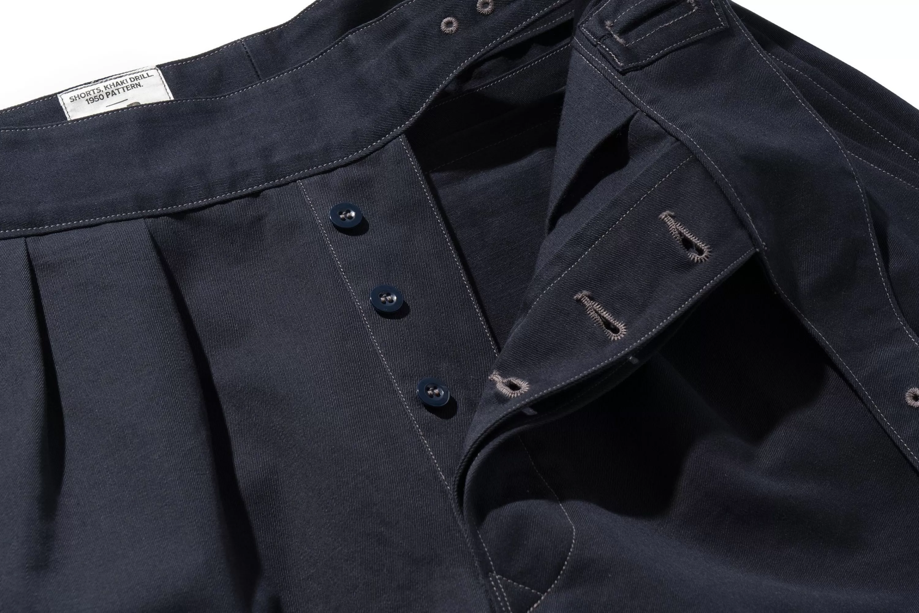 The Real McCoy's Gurkha Shorts 140 Navy Clearance