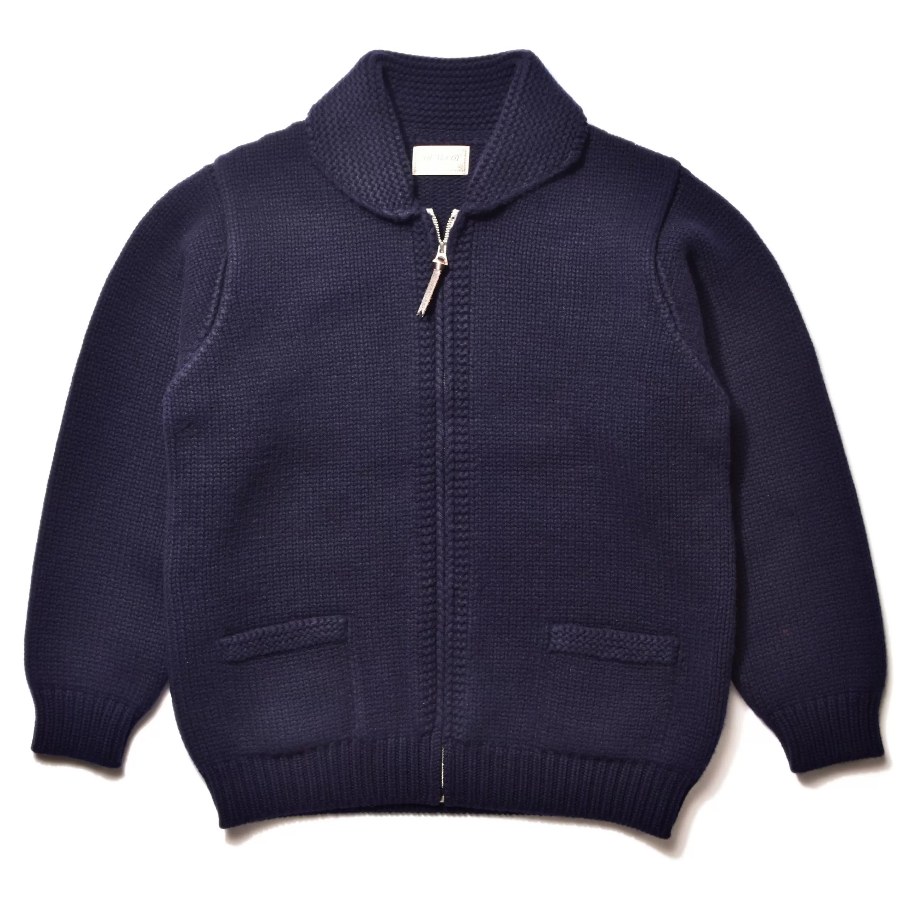 Joe McCoy Heavy Wool Cashmere Sweater Navy Sale