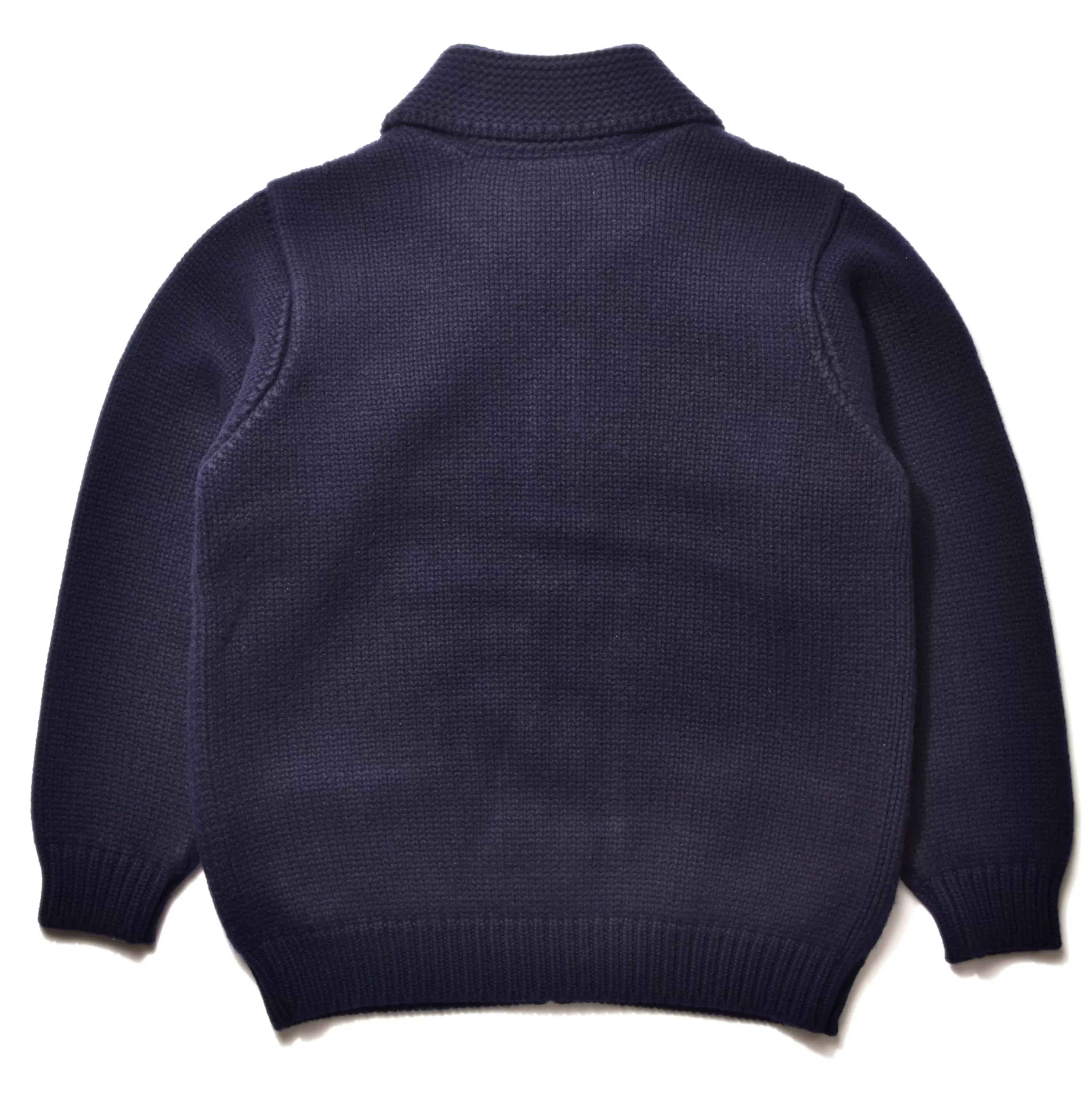 Joe McCoy Heavy Wool Cashmere Sweater Navy Sale