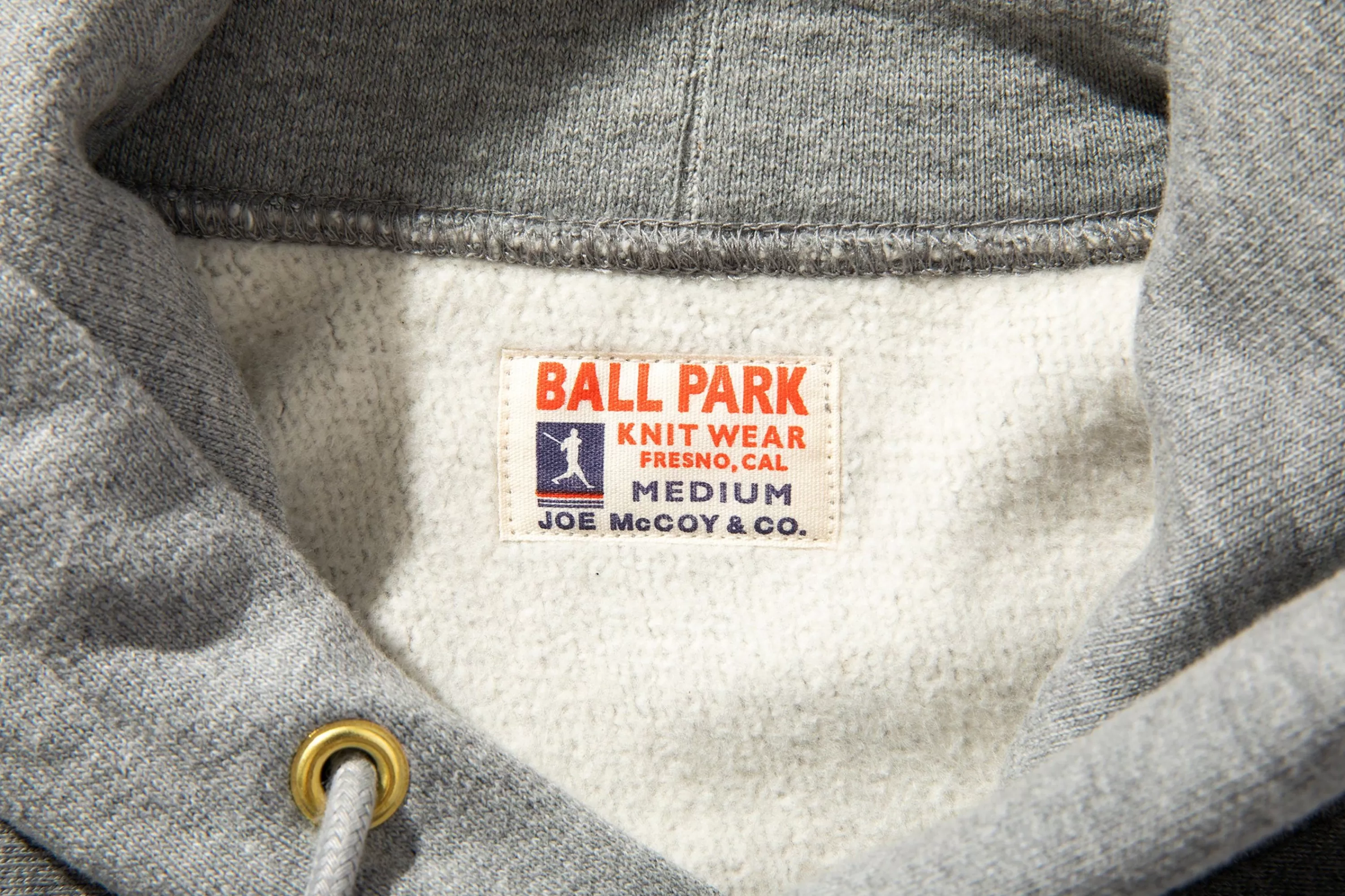 Joe McCoy Heavyweight Hooded Sweatshirt 021 Mid Grey Online