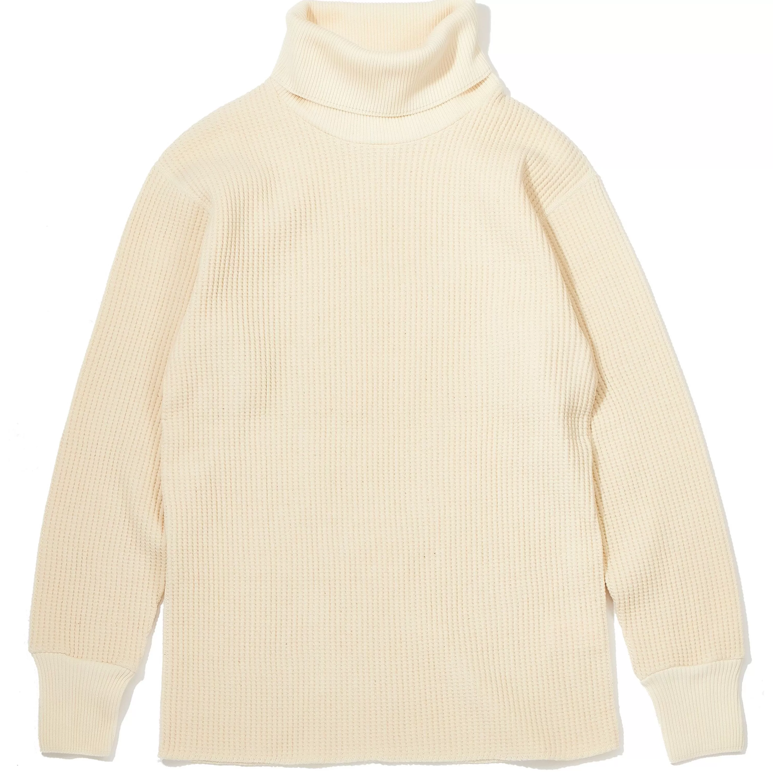 Joe McCoy High Neck Thermal Shirt Ecru Fashion